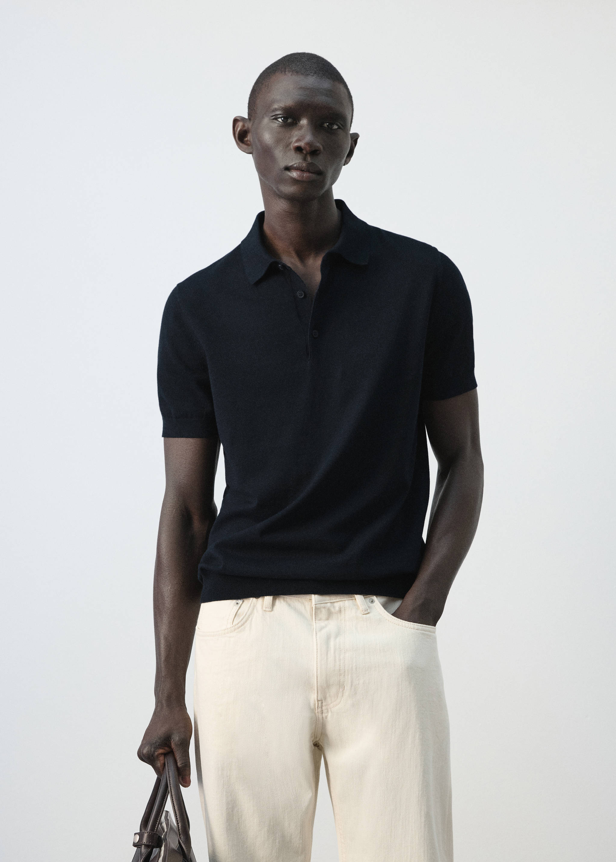 100% βαμβακερό πόλο από λεπτή πλέξη - Μεσαίο πλάνο