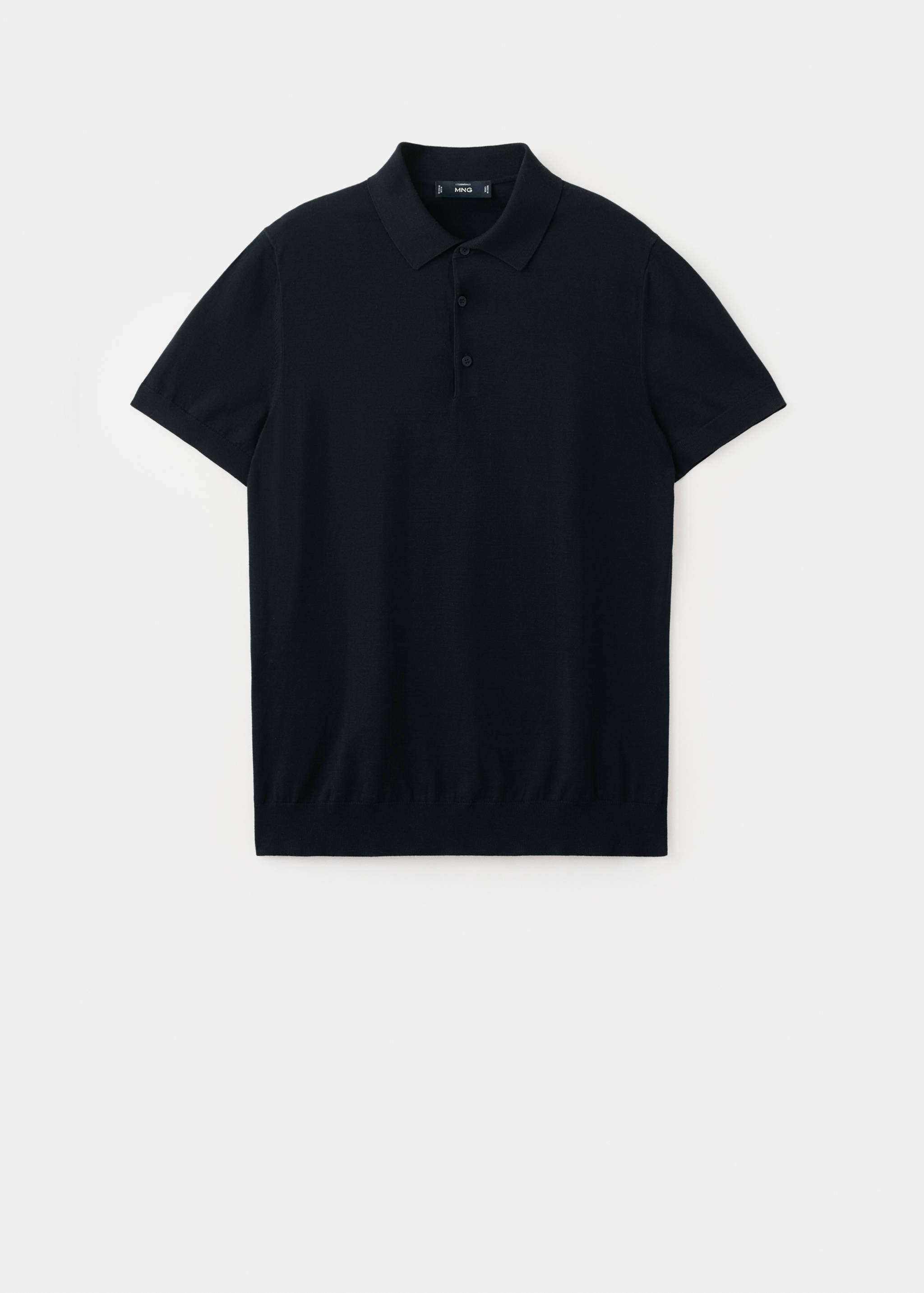 100% cotton fine-knit polo shirt - Article without model