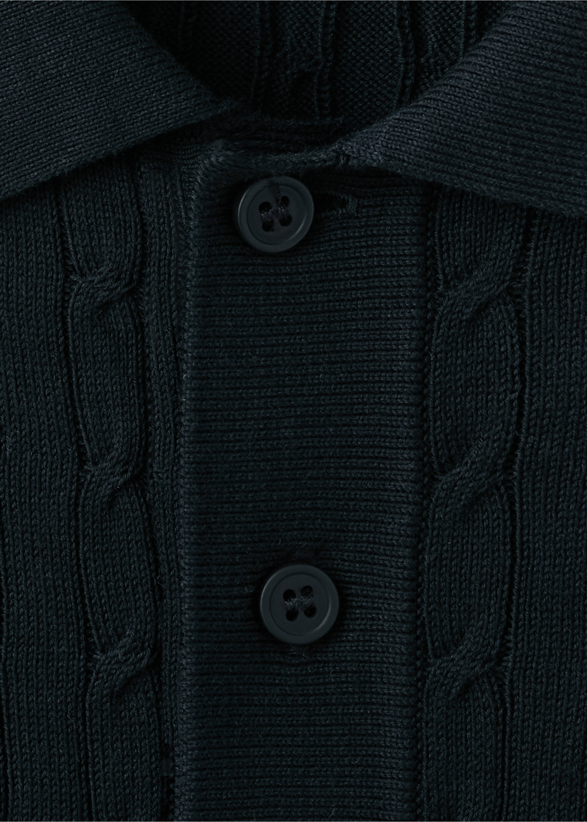 Polo punto trenzado 100% algodón - Detalle del artículo 8, Azul noche. Ref: 27035946-00.