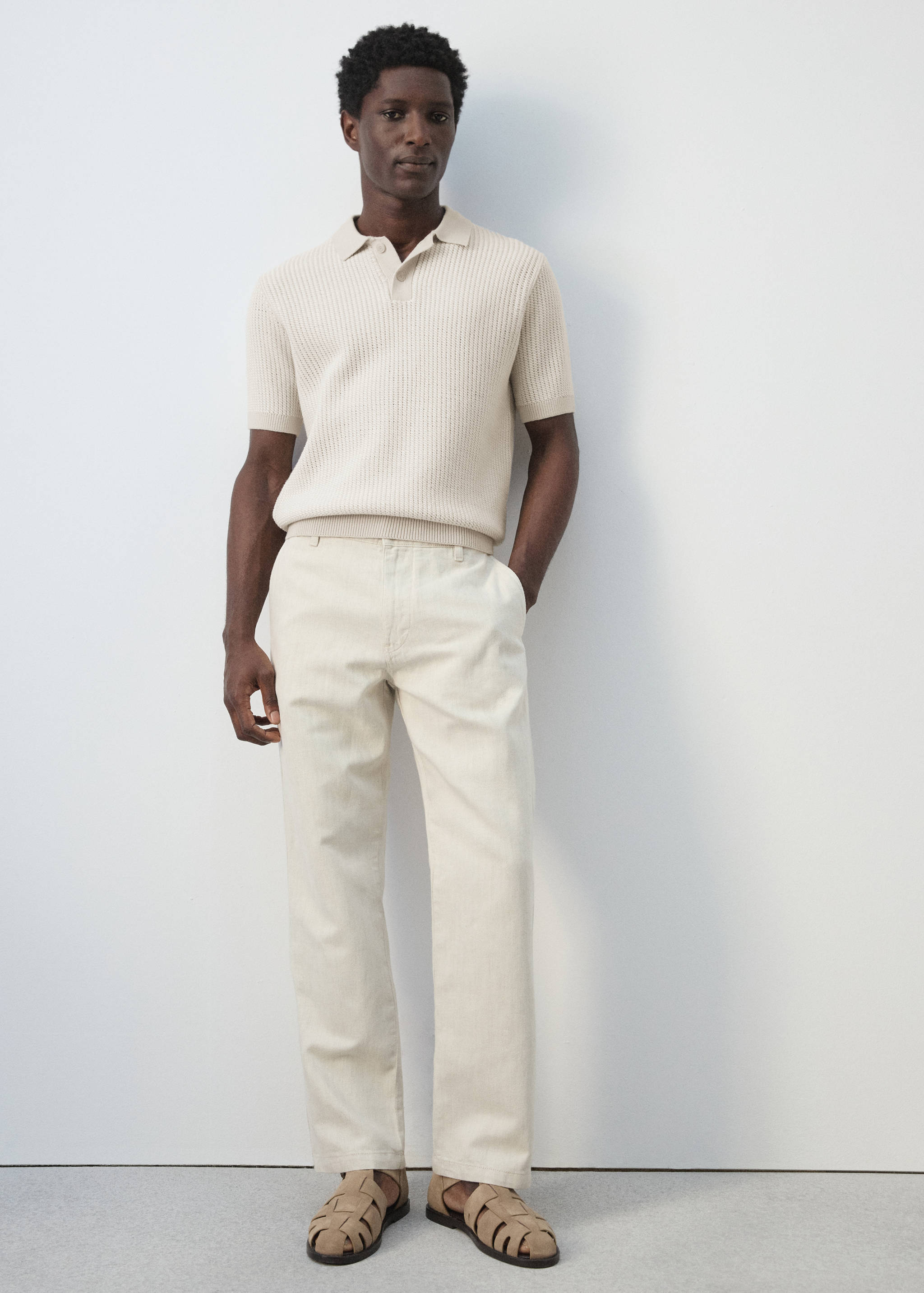 Polo punto algodón textura - Detalle del artículo 6