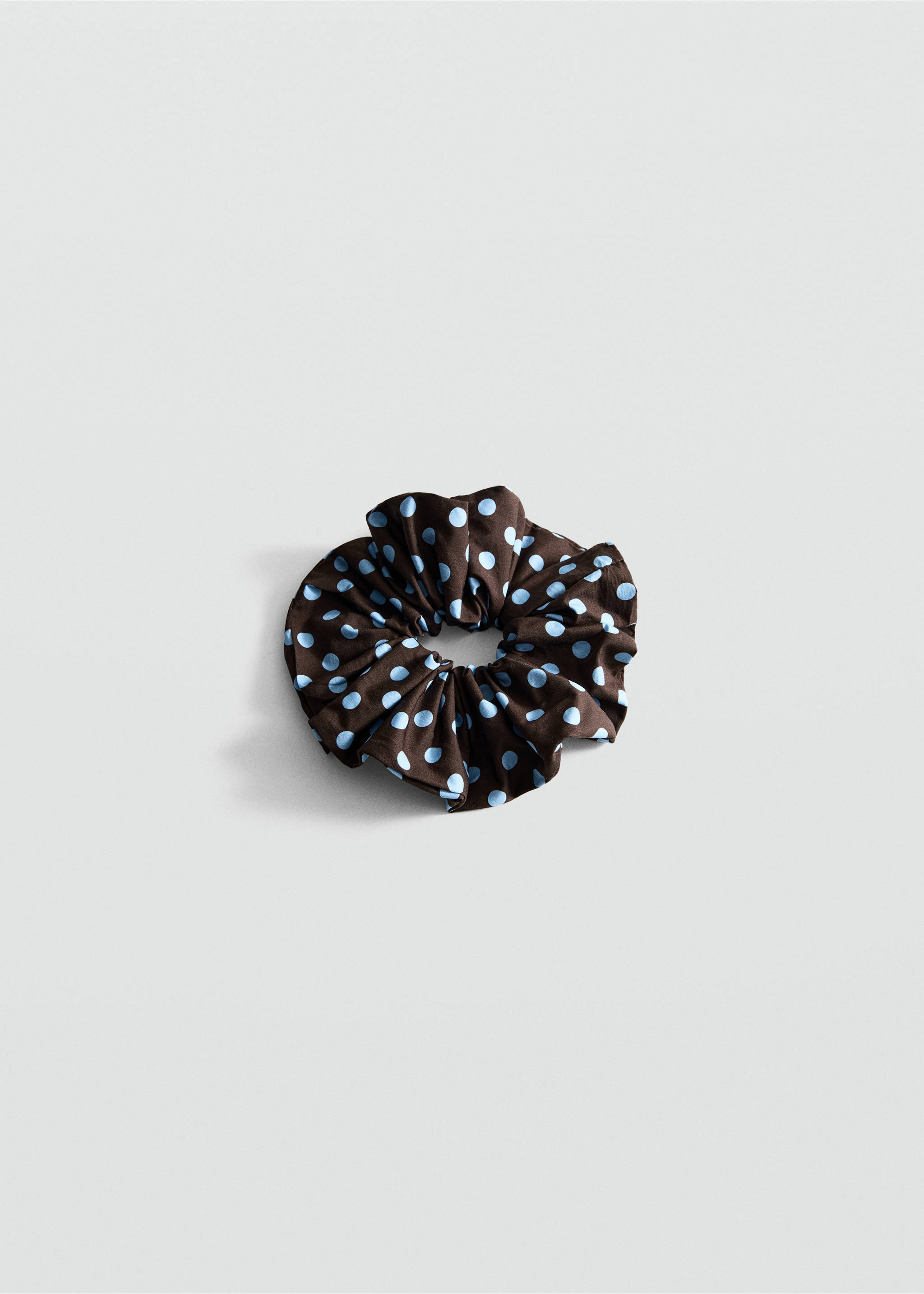 Polka-dot hair tie - Article without model, Blue. Ref: 27035955-00.
