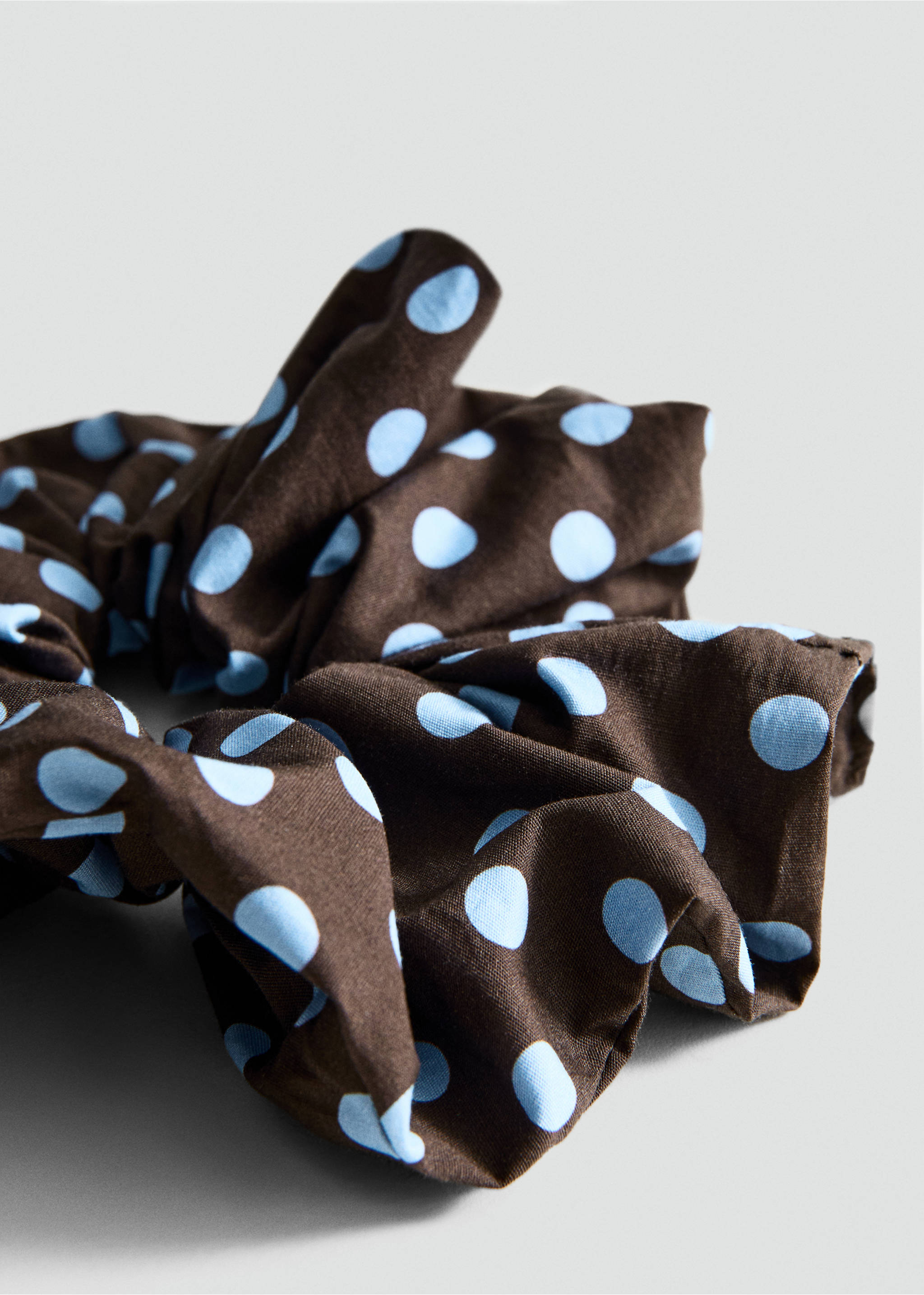 Polka-dot hair tie - Medium plane, Blue. Ref: 27035955-00.