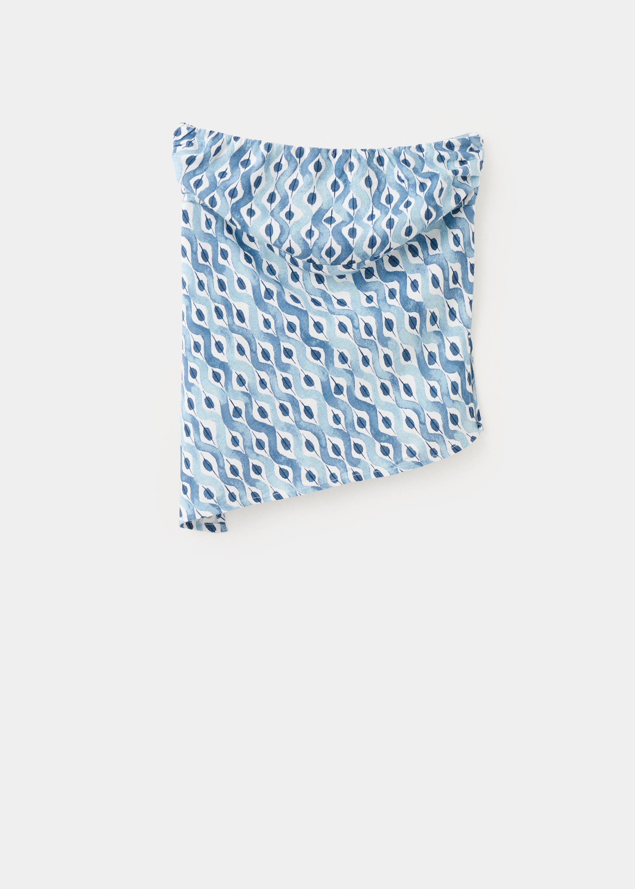 Асимметричный топ с принтом - Изделие без модели