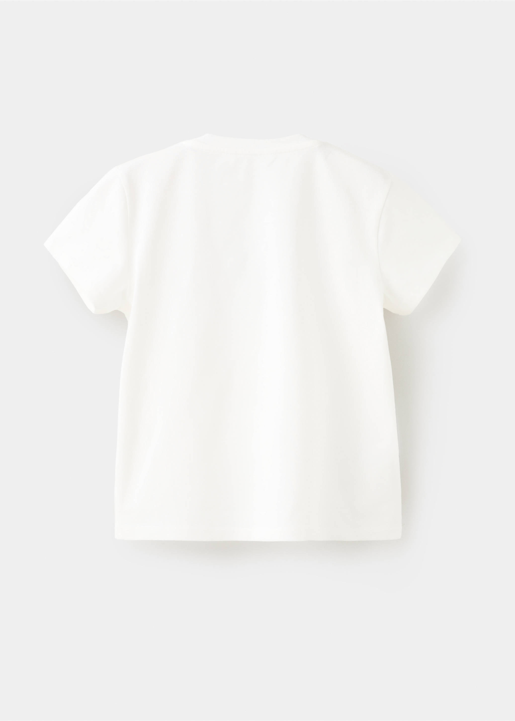 Maglietta testo cotone - Retro dell'articolo, Bianco sporco. Ref: 27035961-00.