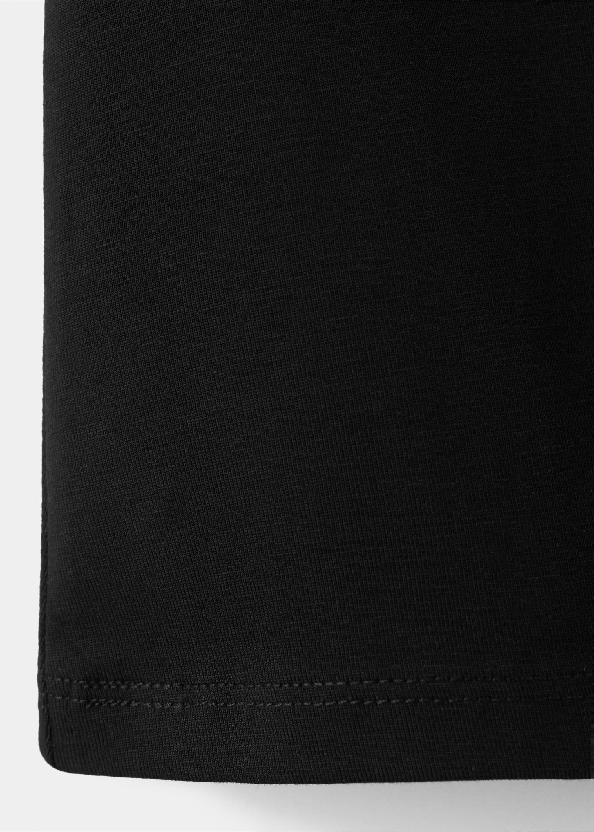 Fitted top with wide straps - Details of the article 0, Black. Ref: 27035963-00.
