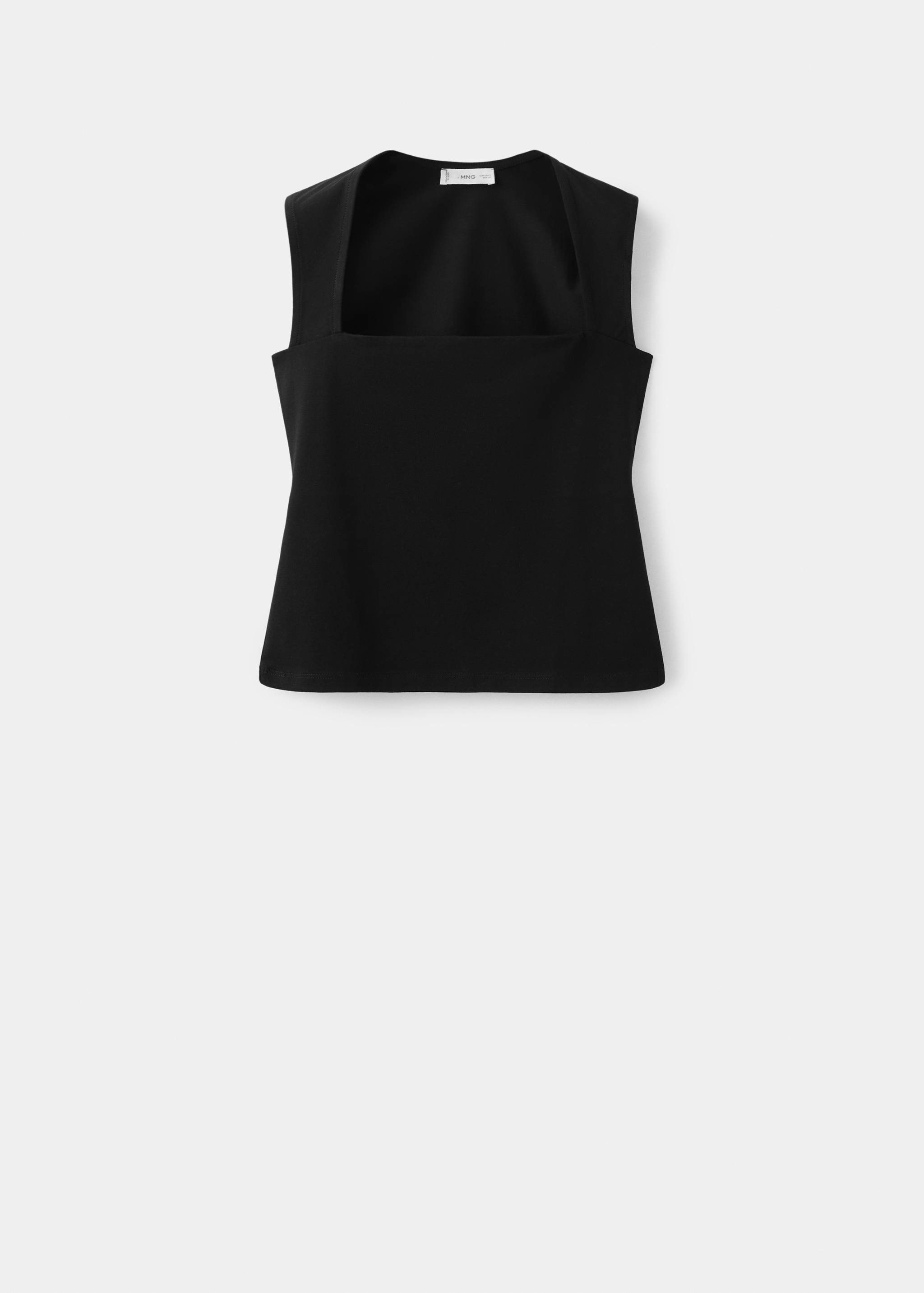 Fitted top with wide straps - Article without model