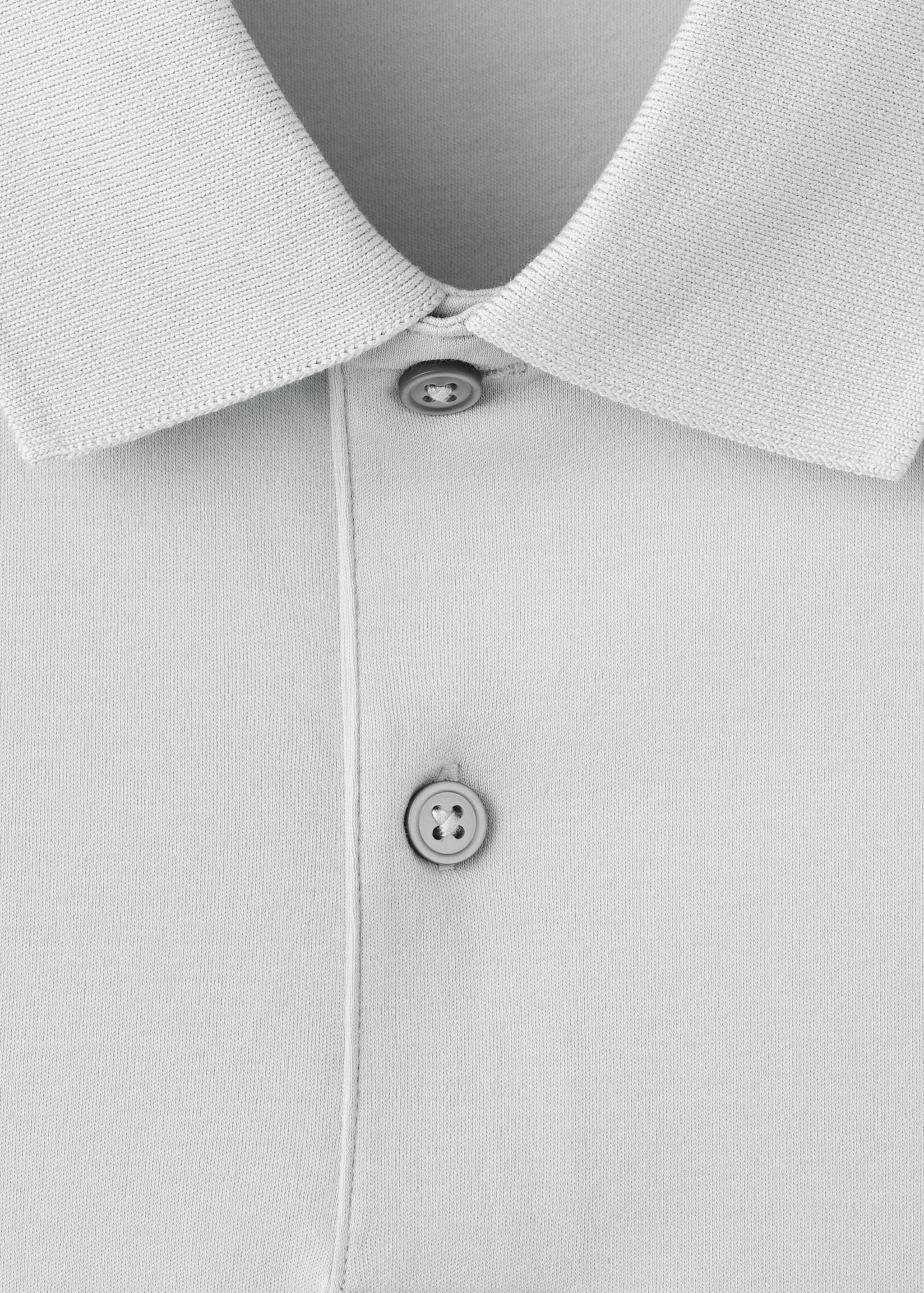 100% cotton fine-knit polo shirt - Details of the article 8
