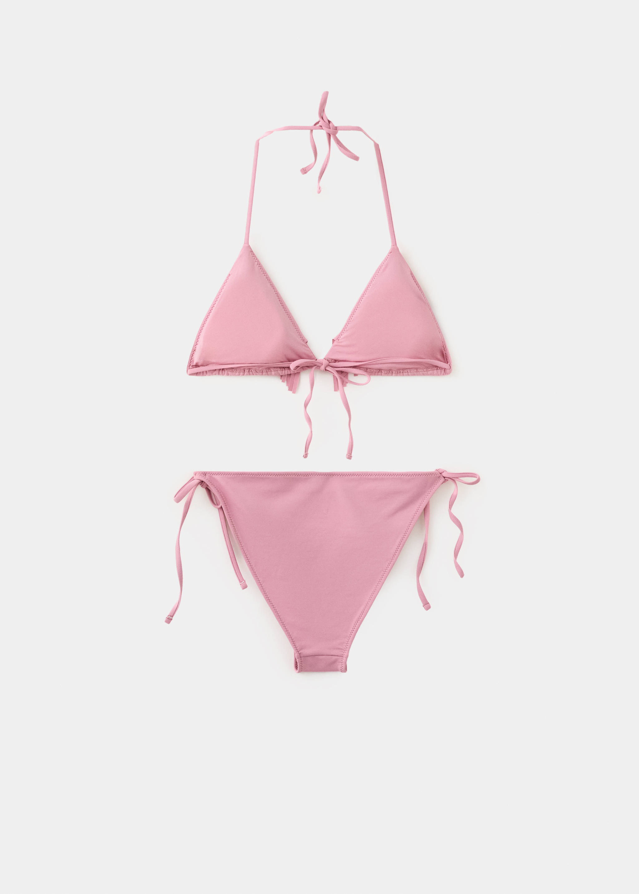 Bikini triángulo flecos braguita media - Reverso del artículo