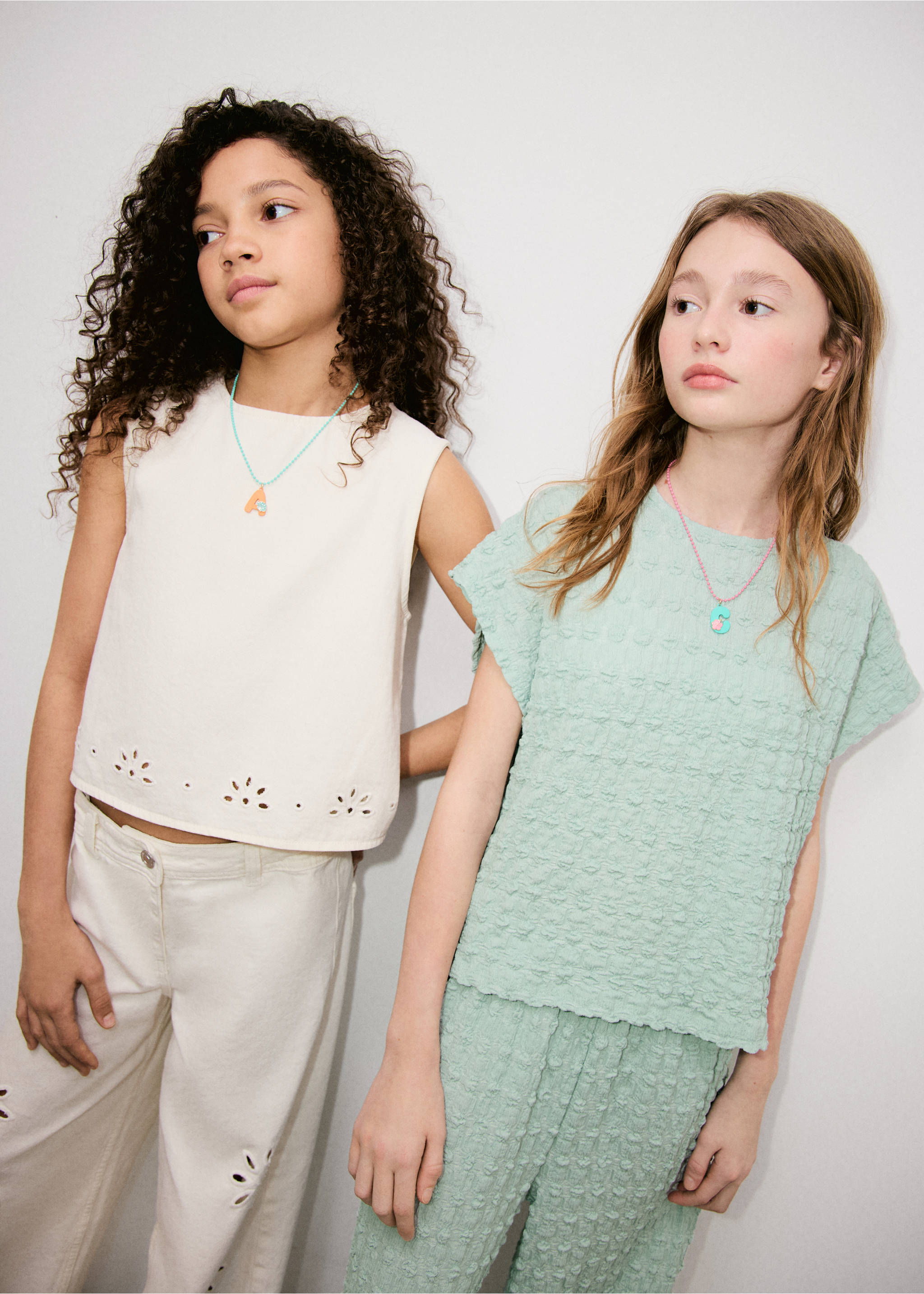 Bow textured T-shirt - General plane, Aqua Green. Ref: 27035969-00.