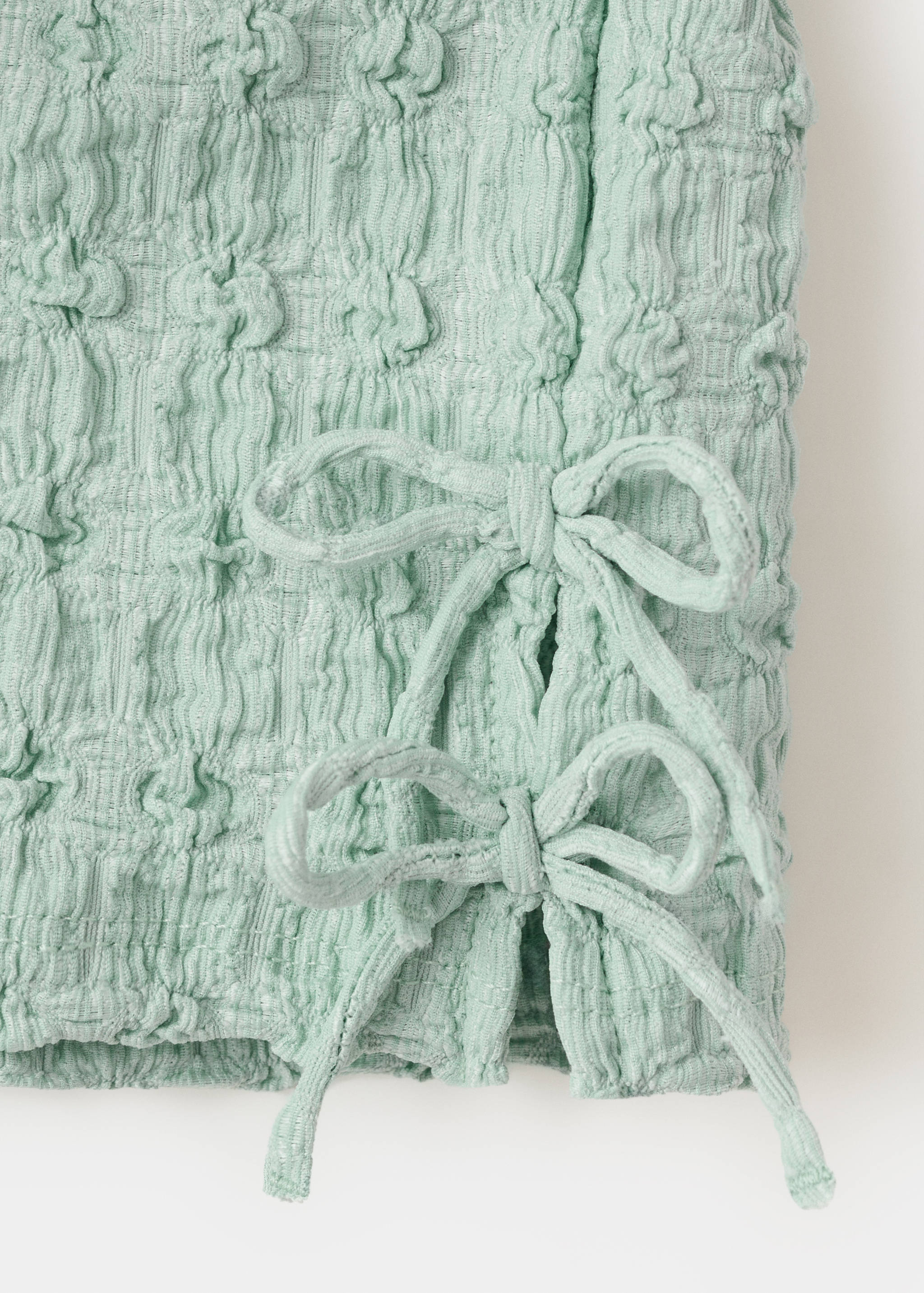 Bow textured T-shirt - Details of the article 8