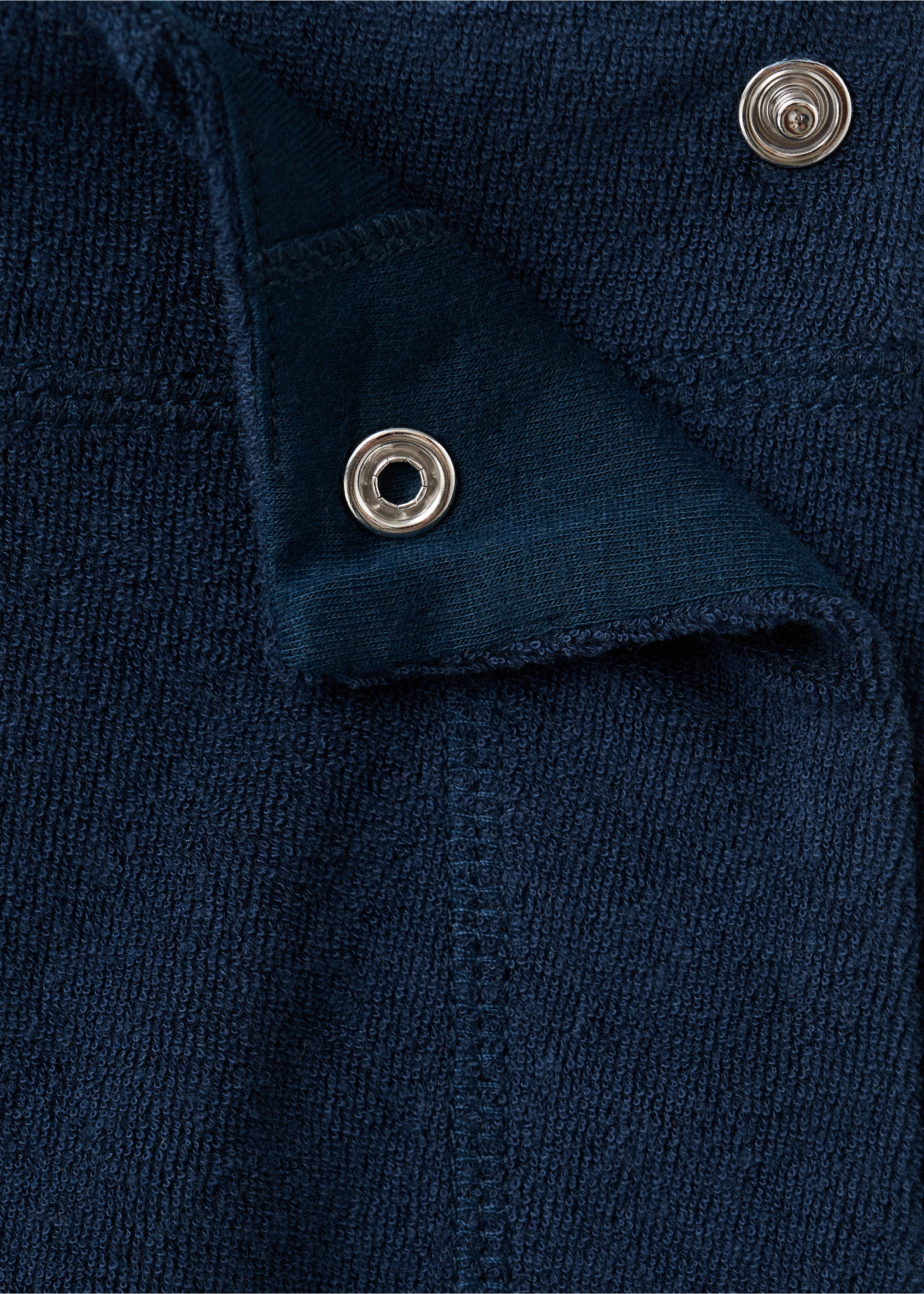 Terry cotton skirt - Details of the article 8, Blue. Ref: 27035972-00.