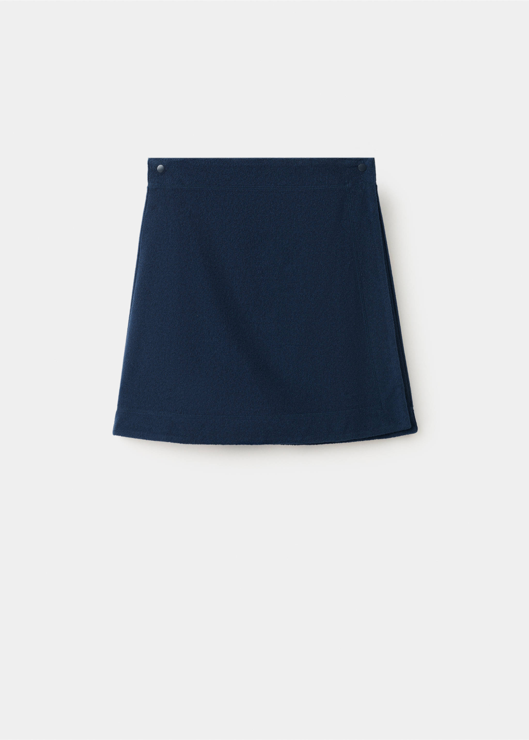 Jupe en coton bouclette - Article sans modèle, Bleu. Ref: 27035972-00.