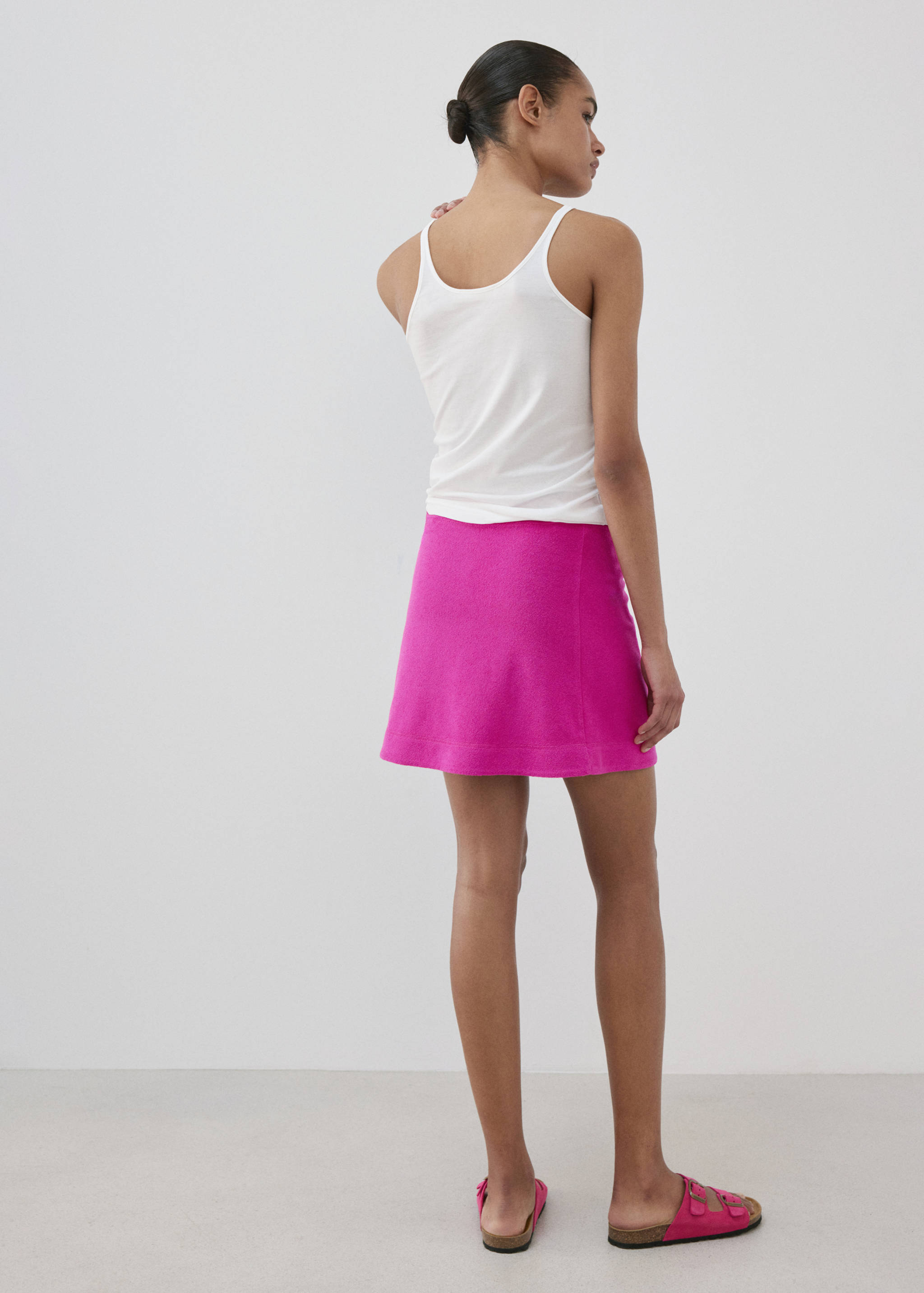 Terry cotton skirt - Reverse of the article