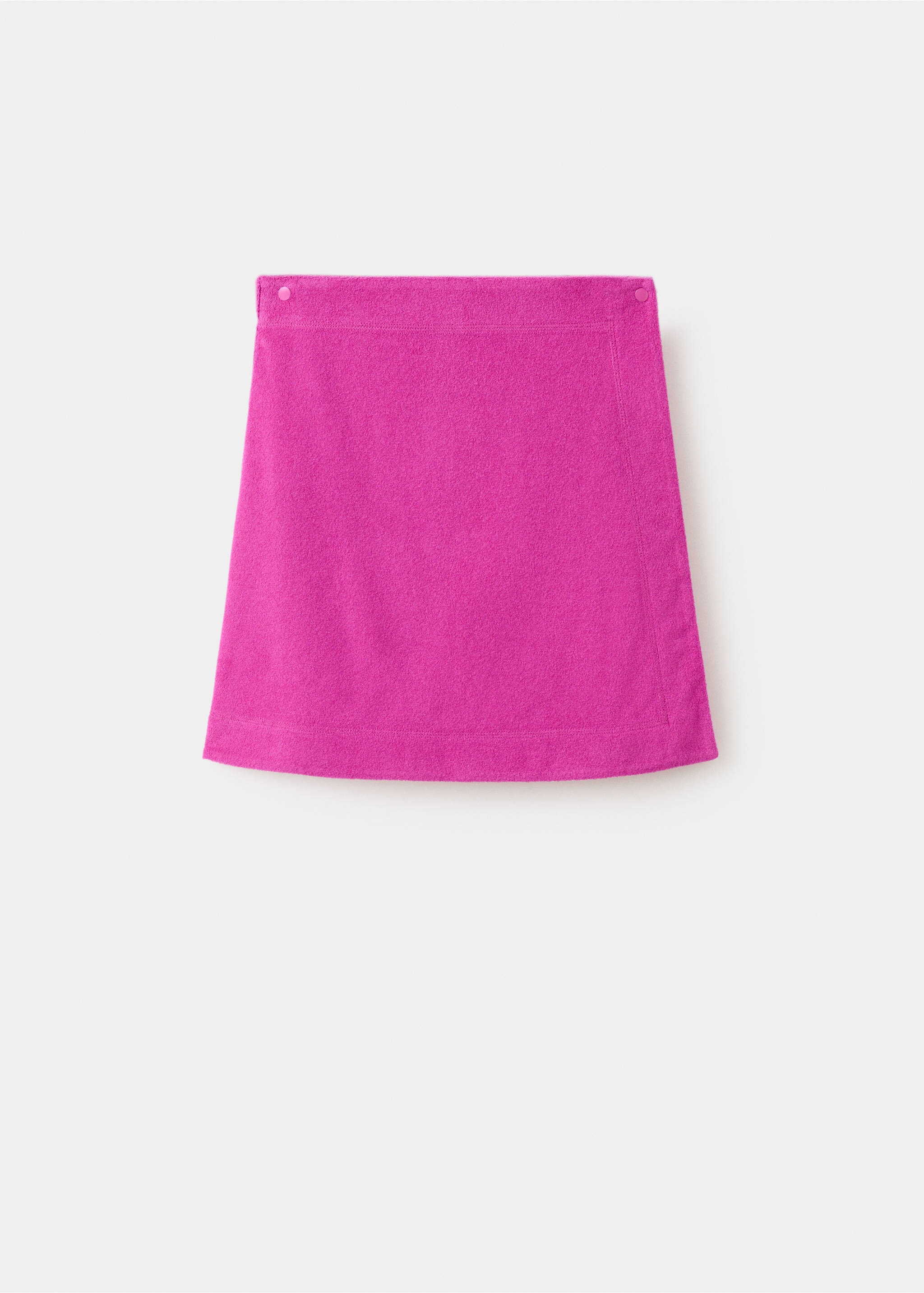 Terry cotton skirt - Article without model, Fuchsia. Ref: 27035972-00.