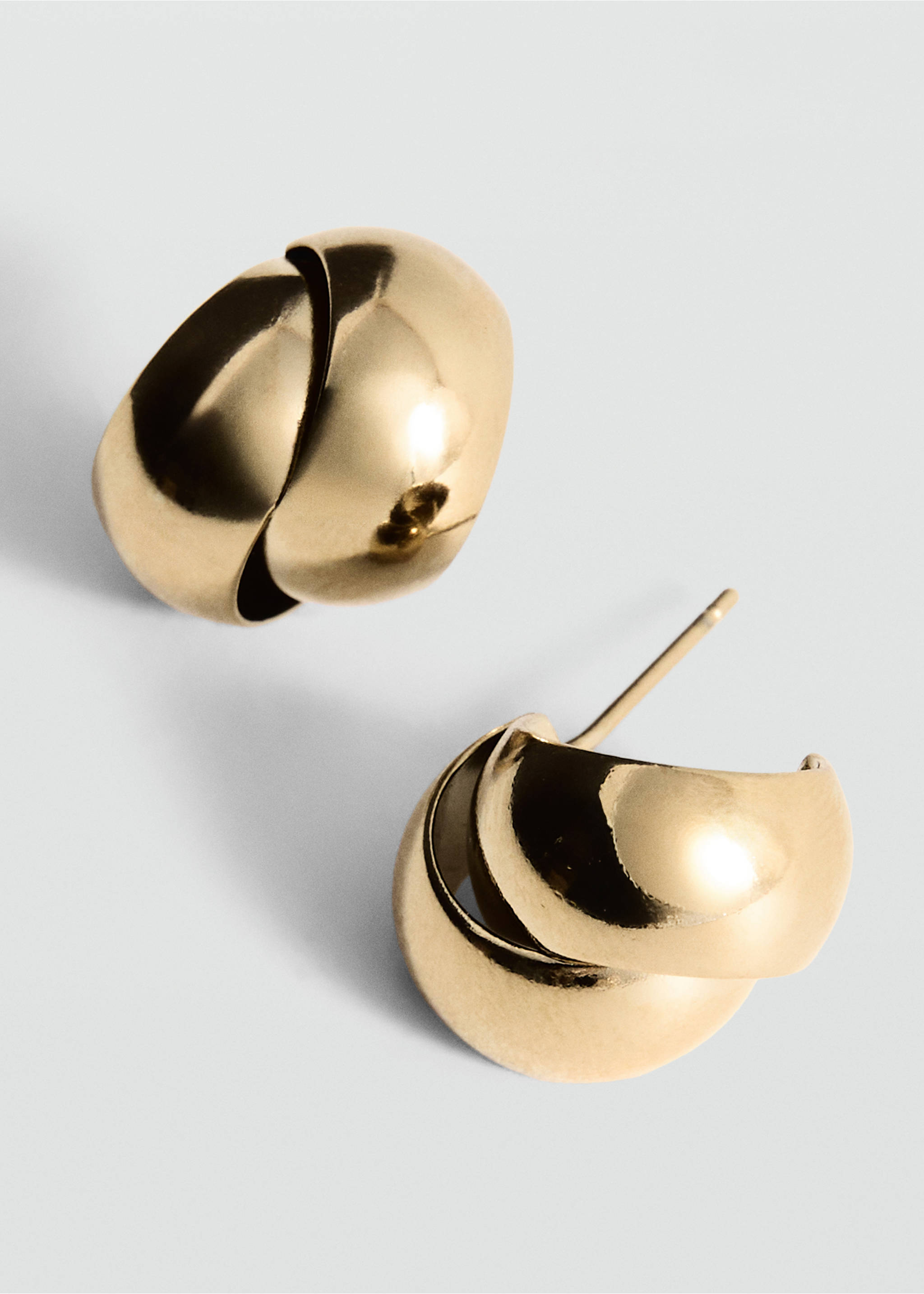 Anting geometris stainless steel - Tampilan Sedang, Emas. Ref: 27035977-00.