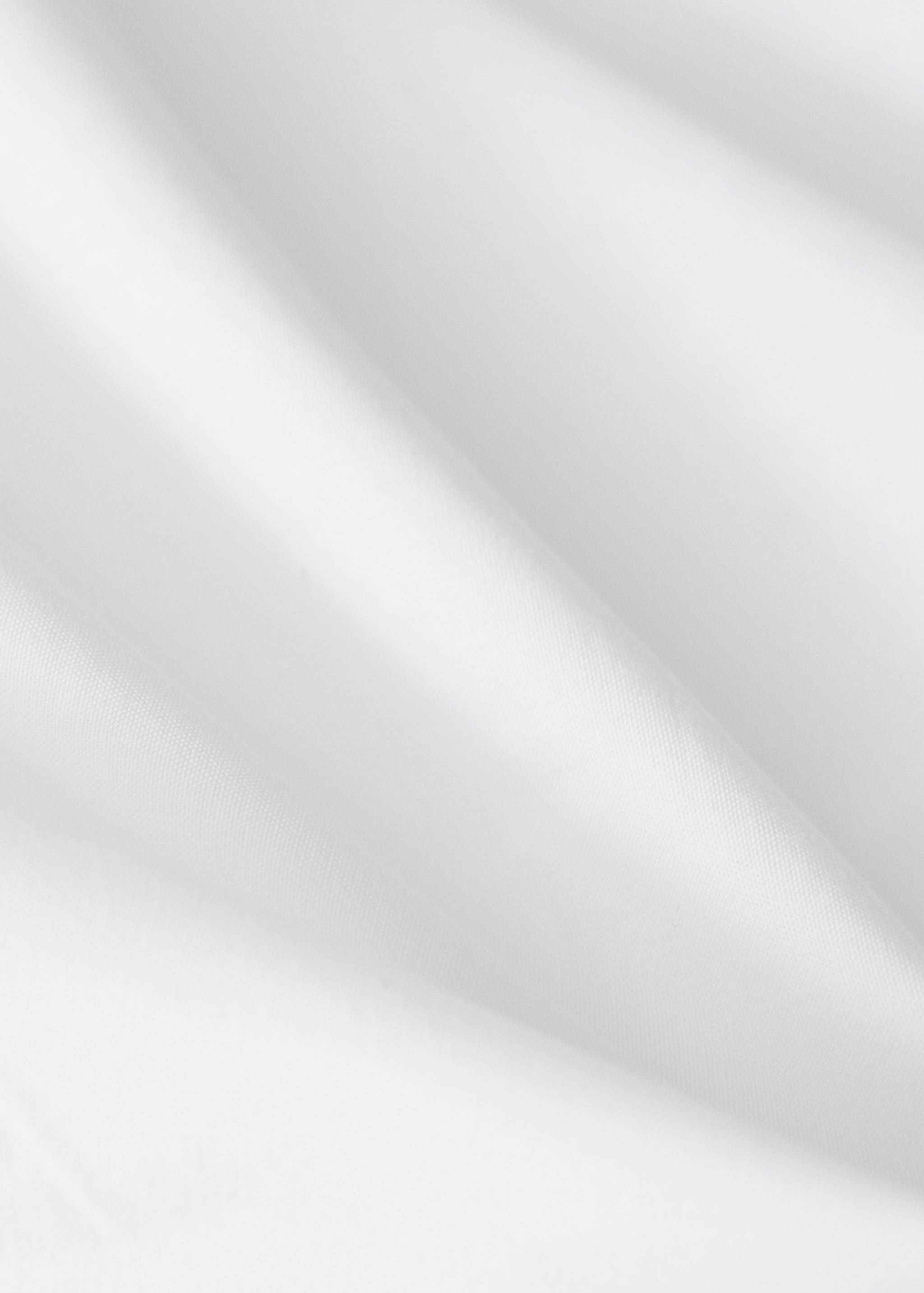 200-thread count percale cotton top sheet with contrasting overlock for 90 cm bed - Details of the article 3