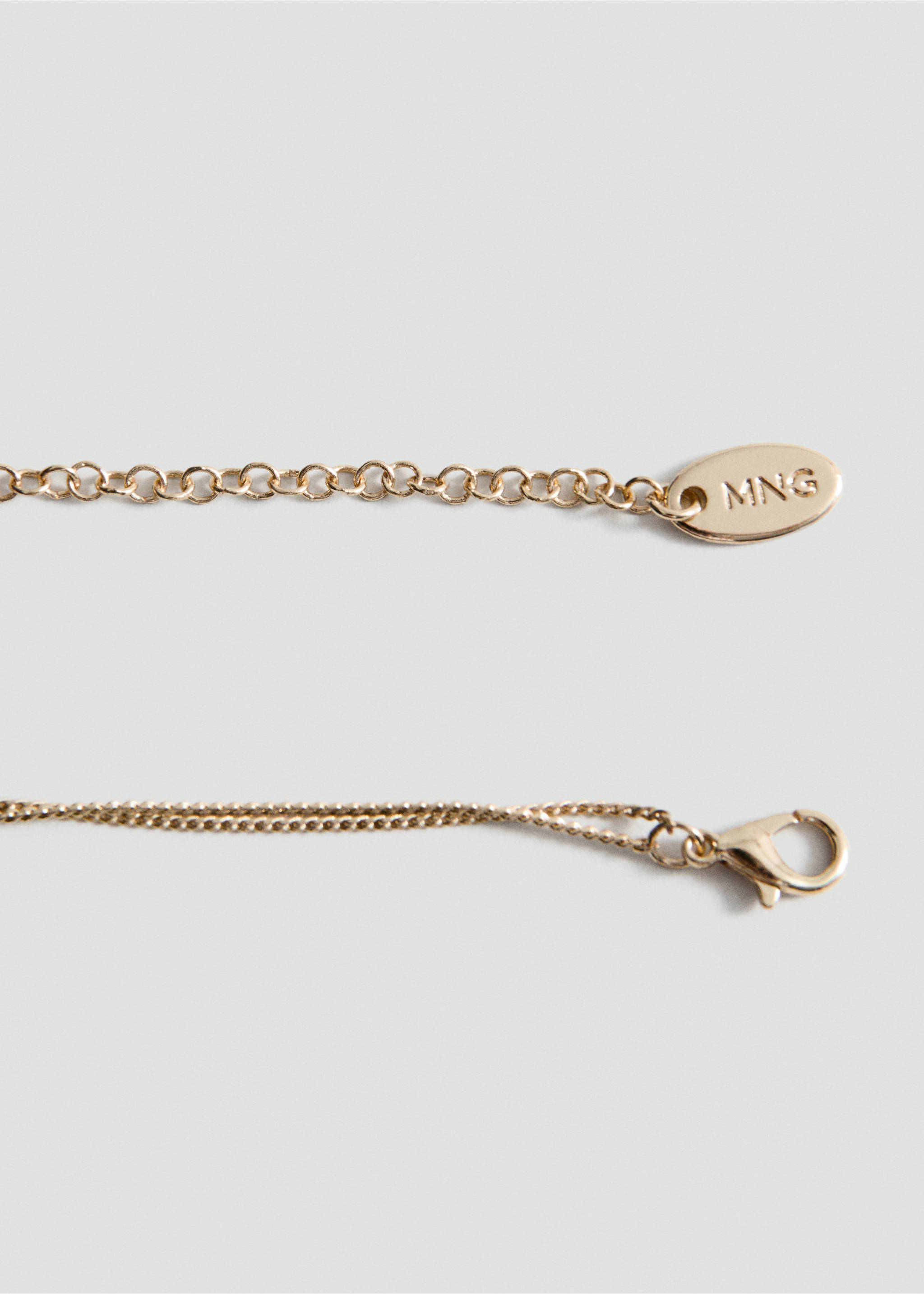 Mixed bead necklace - Medium plane, Gold. Ref: 27035980-00.