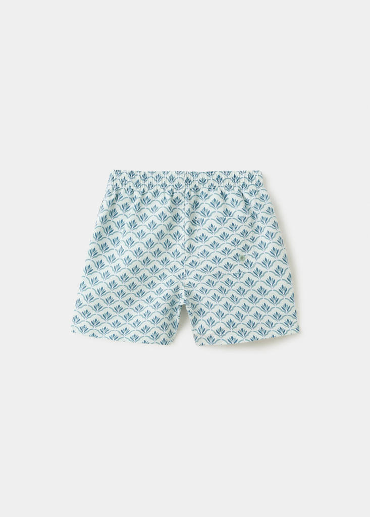 Floral print swimsuit — Aqua Green