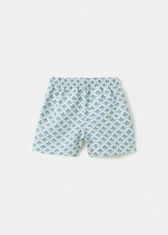Floral print swimsuit — Aqua Green 4