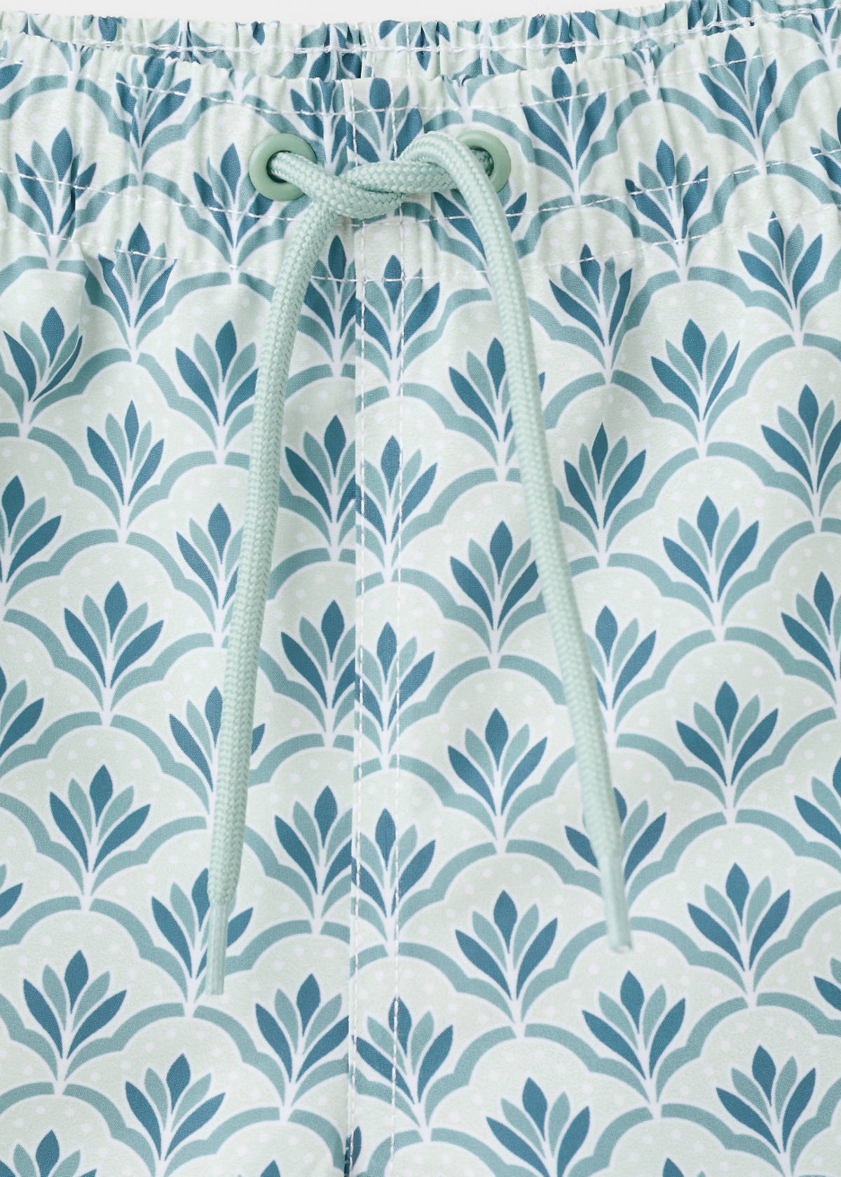 Floral print swimsuit — Aqua Green