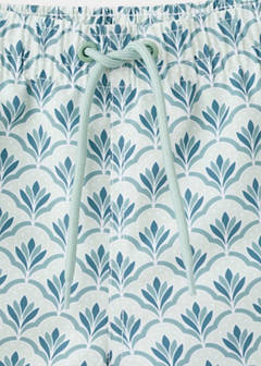 Floral print swimsuit — Aqua Green 5