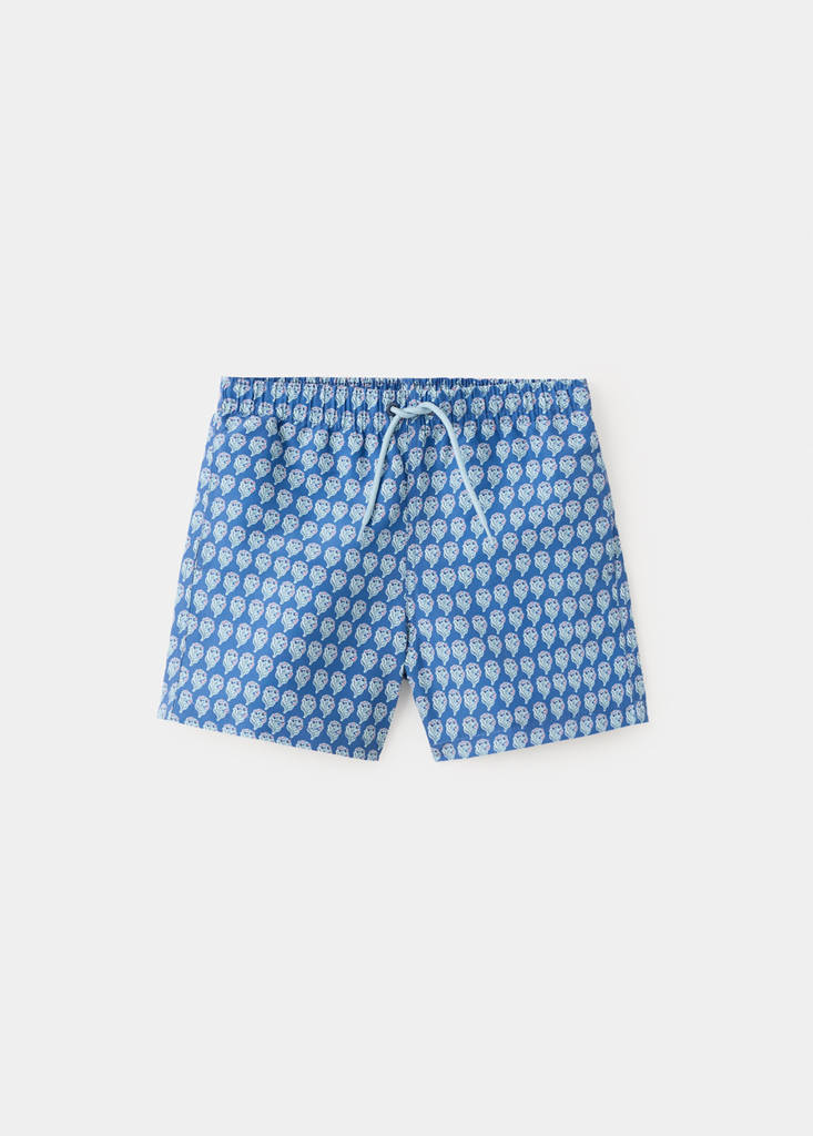Floral print swimsuit — Navy