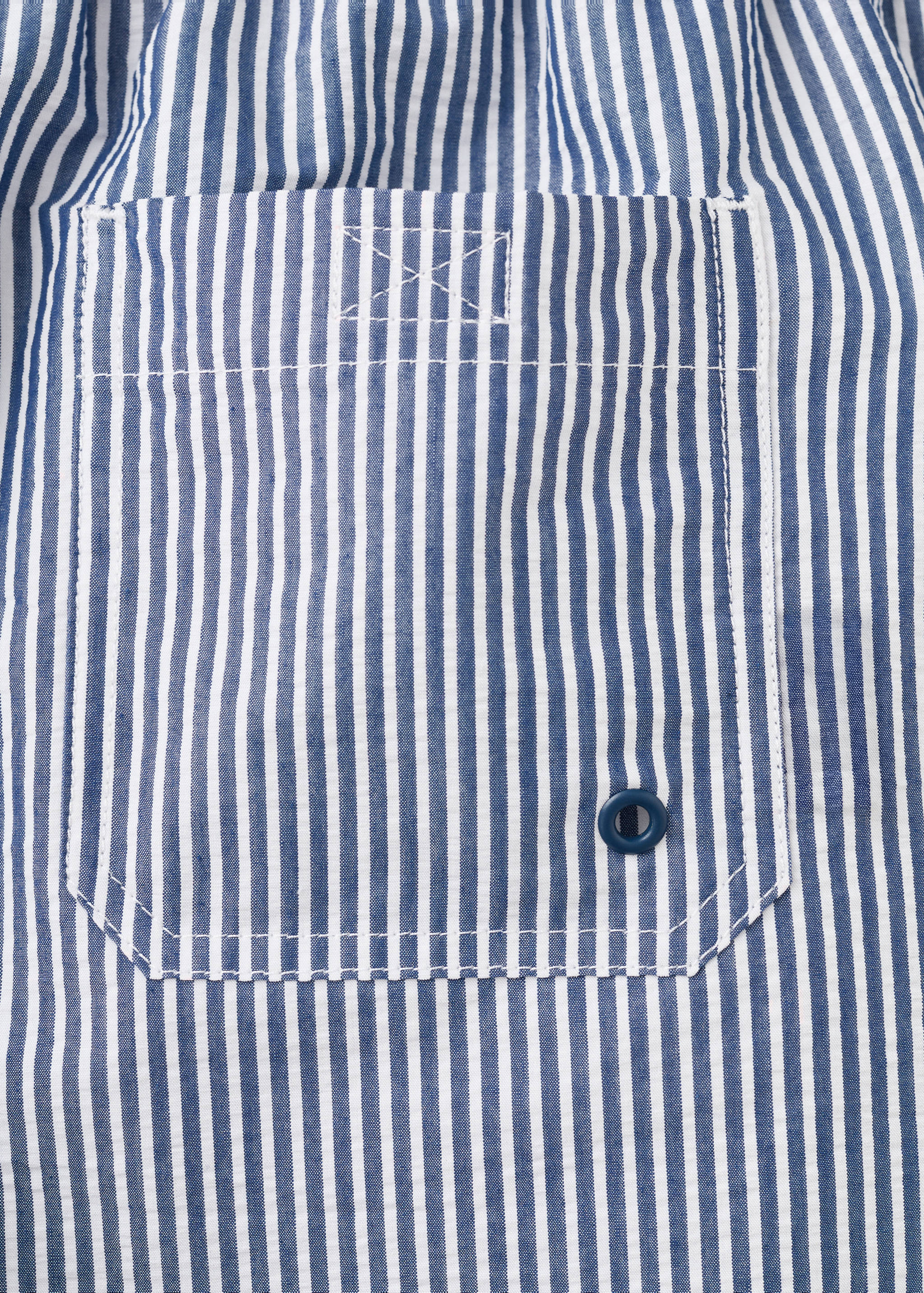 Seersucker striped swimsuit - Details of the article 0