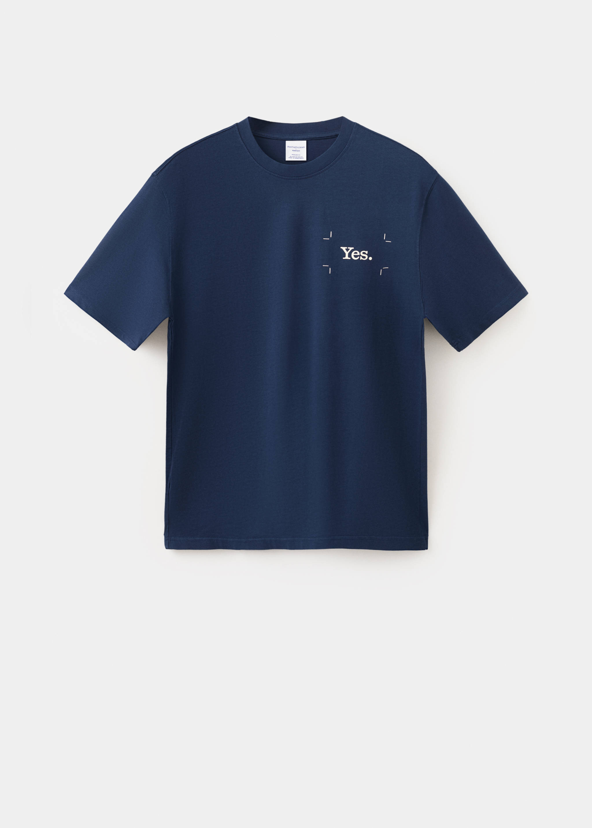 Футболка 100% хлопок с принтованным текстом - Изделие без модели