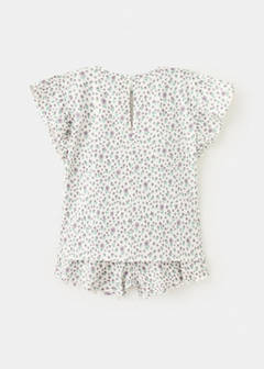 Floral print short pyjama set — Off White 4