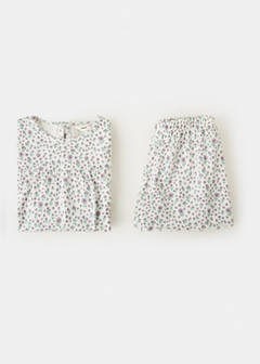 Floral print short pyjama set — Off White 6