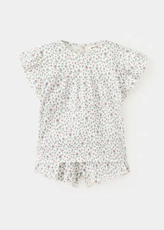 Floral print short pyjama set — Off White 1
