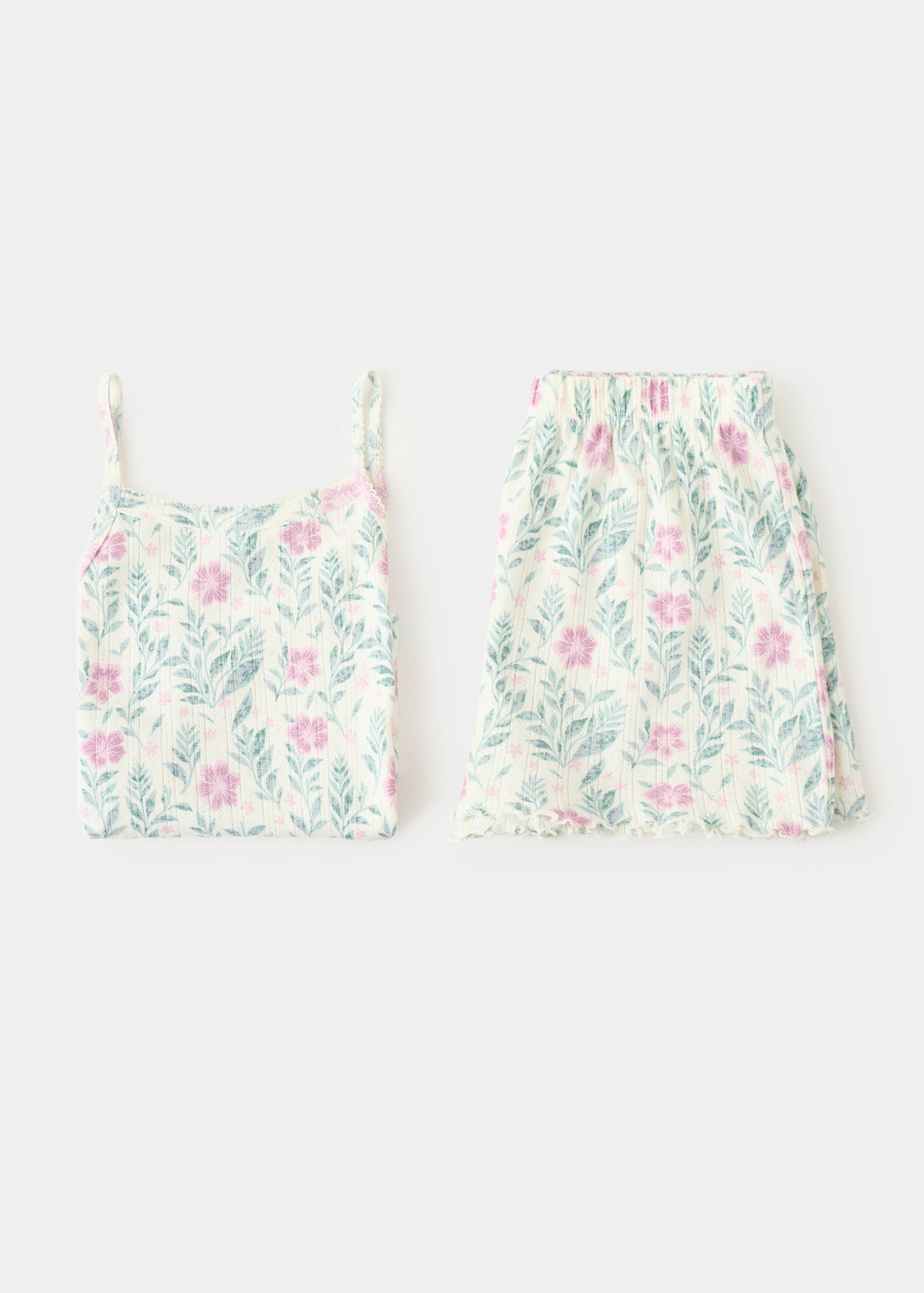 Kort blommig pyjamas - Detaljer om artikeln 8