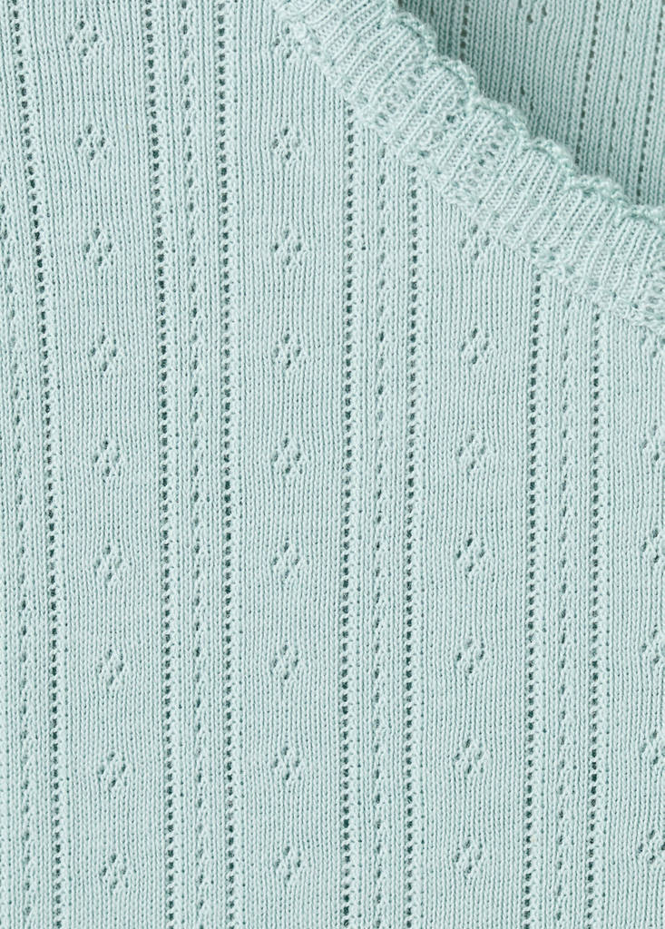 Short ribbed pyjama — Aqua Green