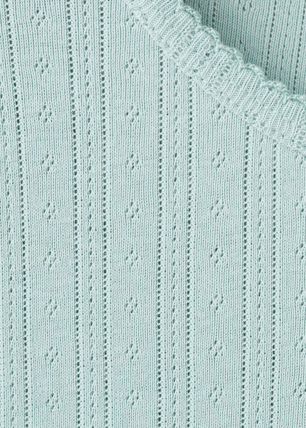 Short ribbed pyjama — Aqua Green