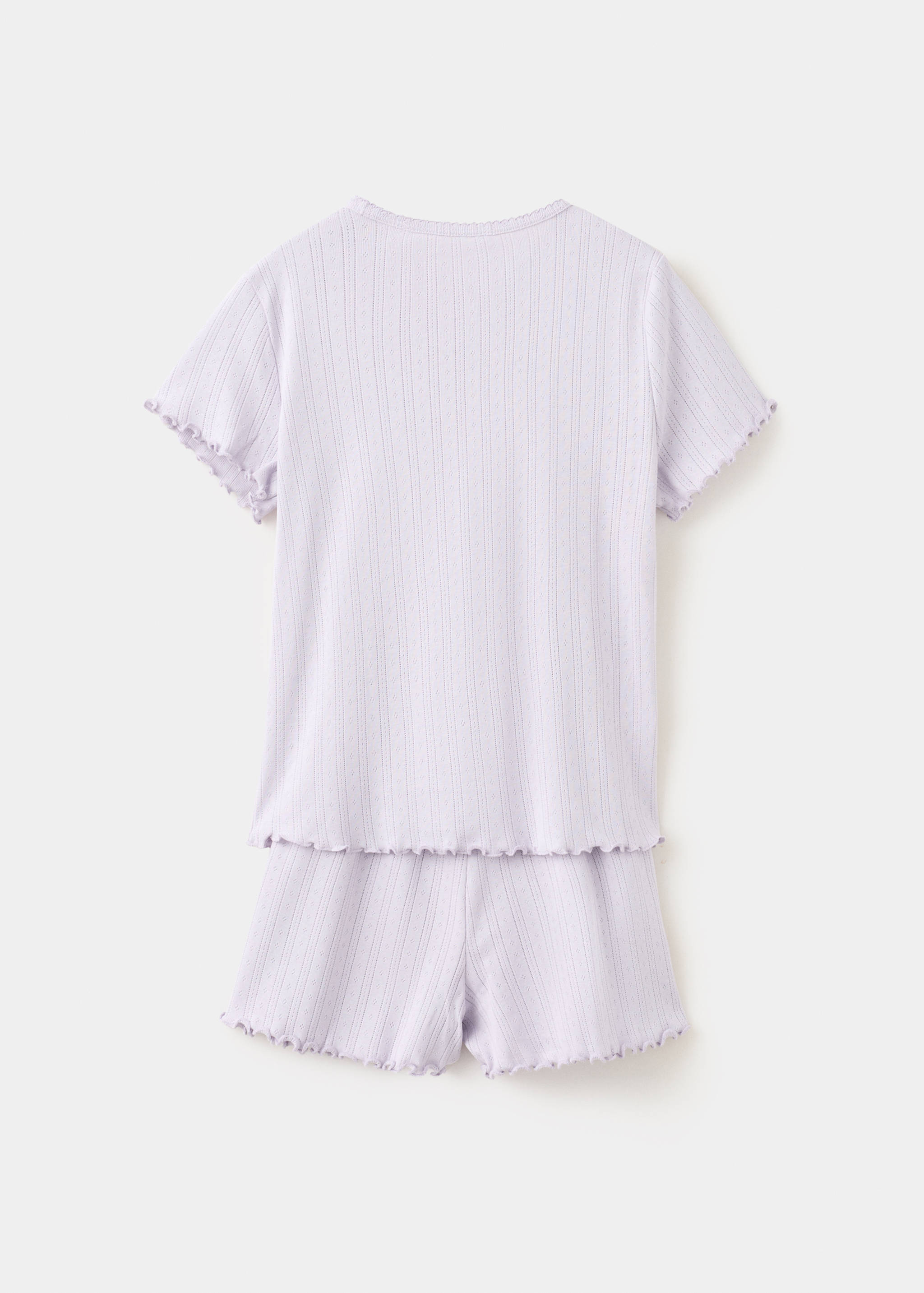 Short ribbed pyjama - Reverse of the article