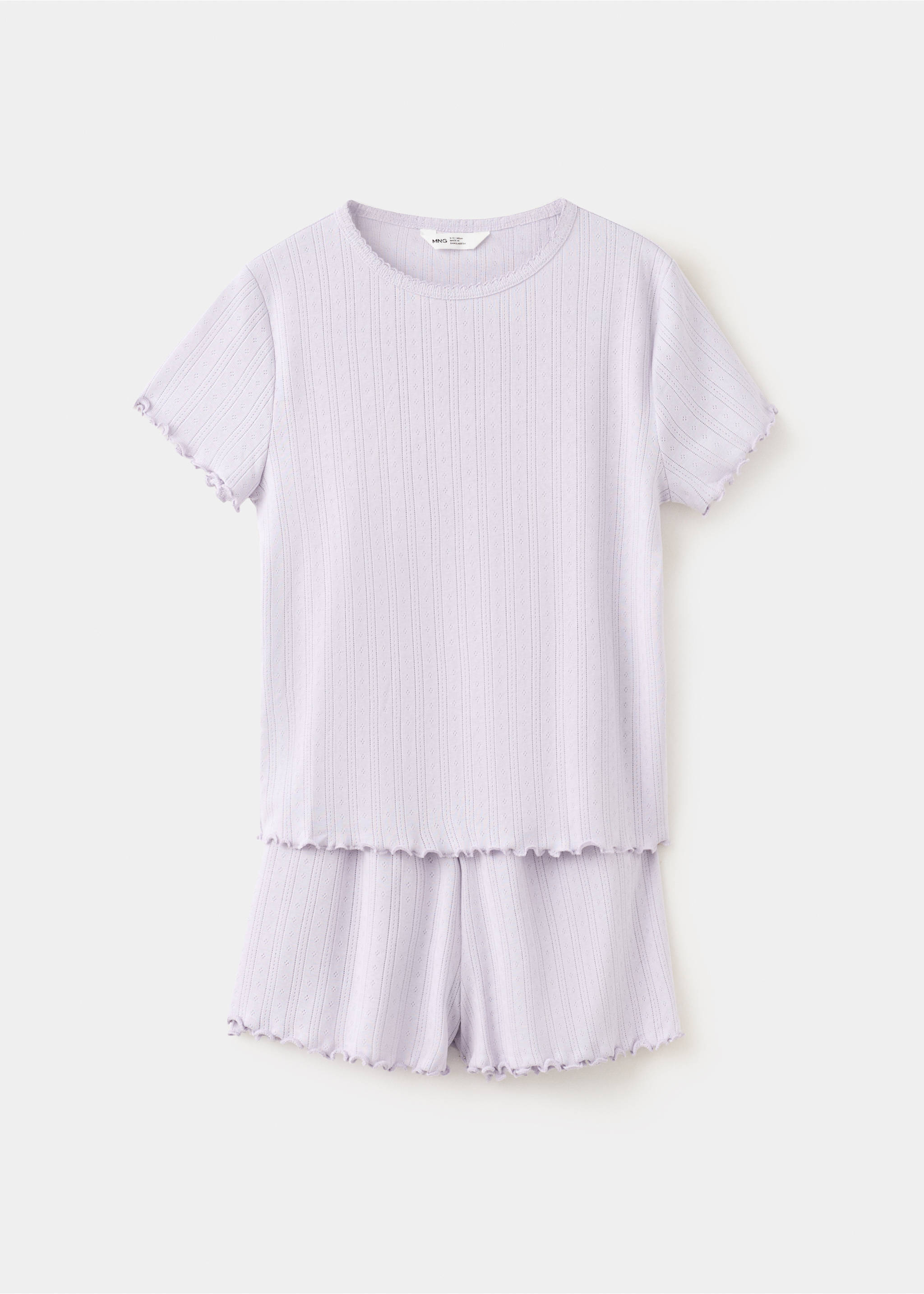 Short ribbed pyjama - Article without model