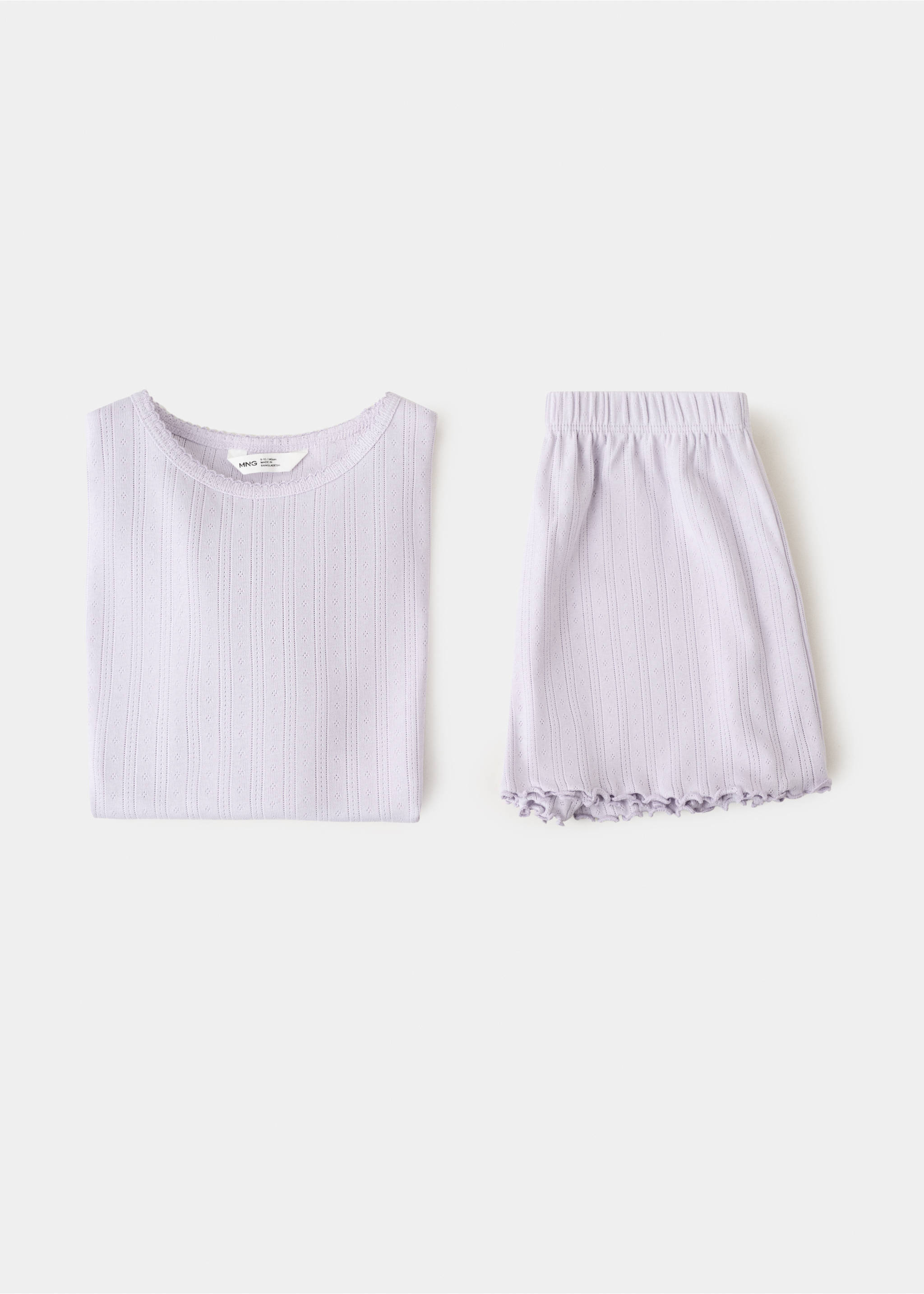 شورت بيجامة مضلع - تفاصيل المنتج 8, أرجواني. Ref: 27035994-00.