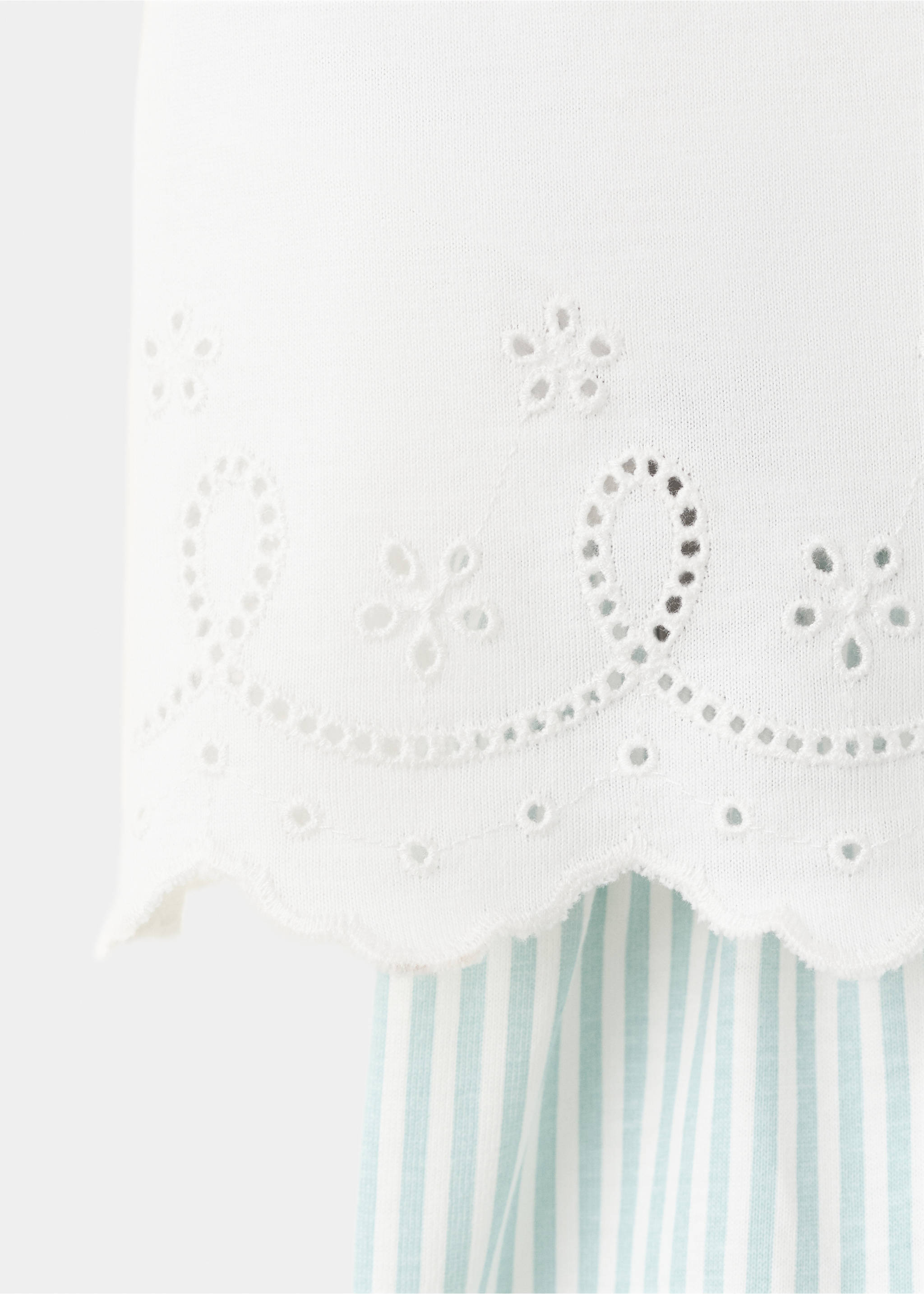 Short pyjama set - Details of the article 8, Off White. Ref: 27035995-00.