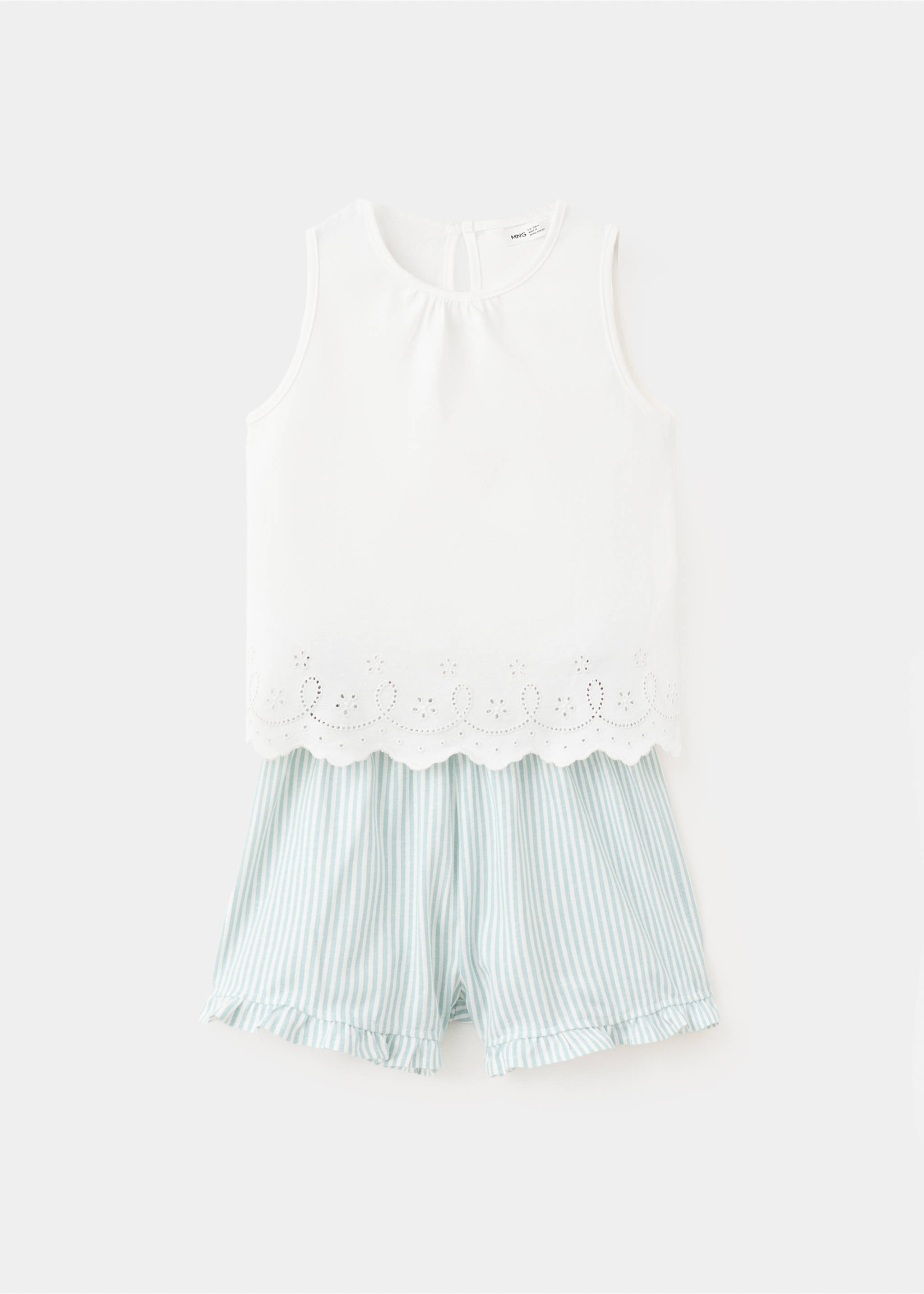 Short pyjama set - Article without model, Off White. Ref: 27035995-00.