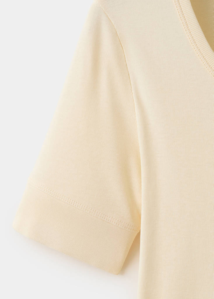 Short-sleeved fitted t-shirt — Off White