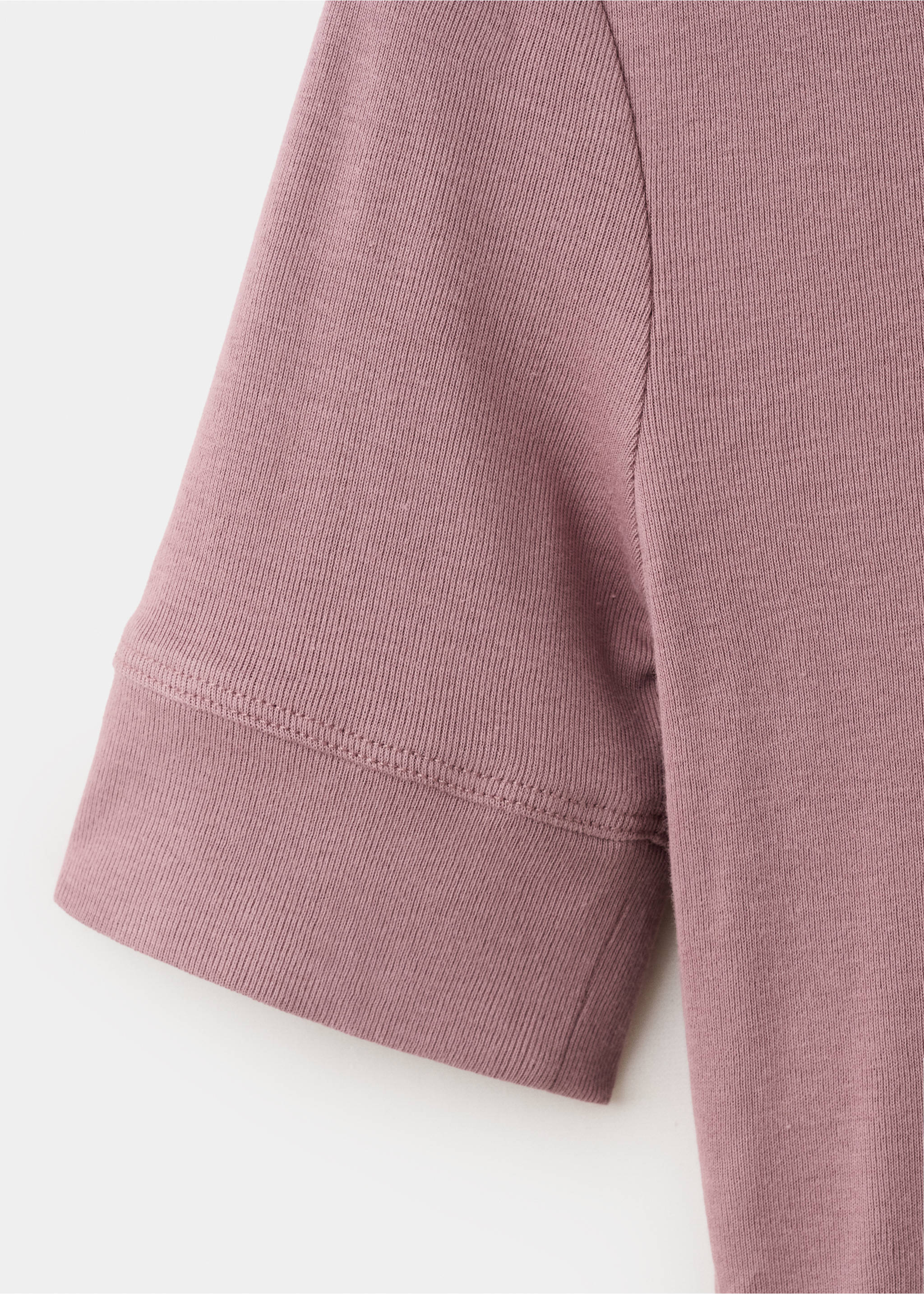 Short-sleeved fitted t-shirt - Details of the article 8, Light/Pastel Purple. Ref: 27035998-00.