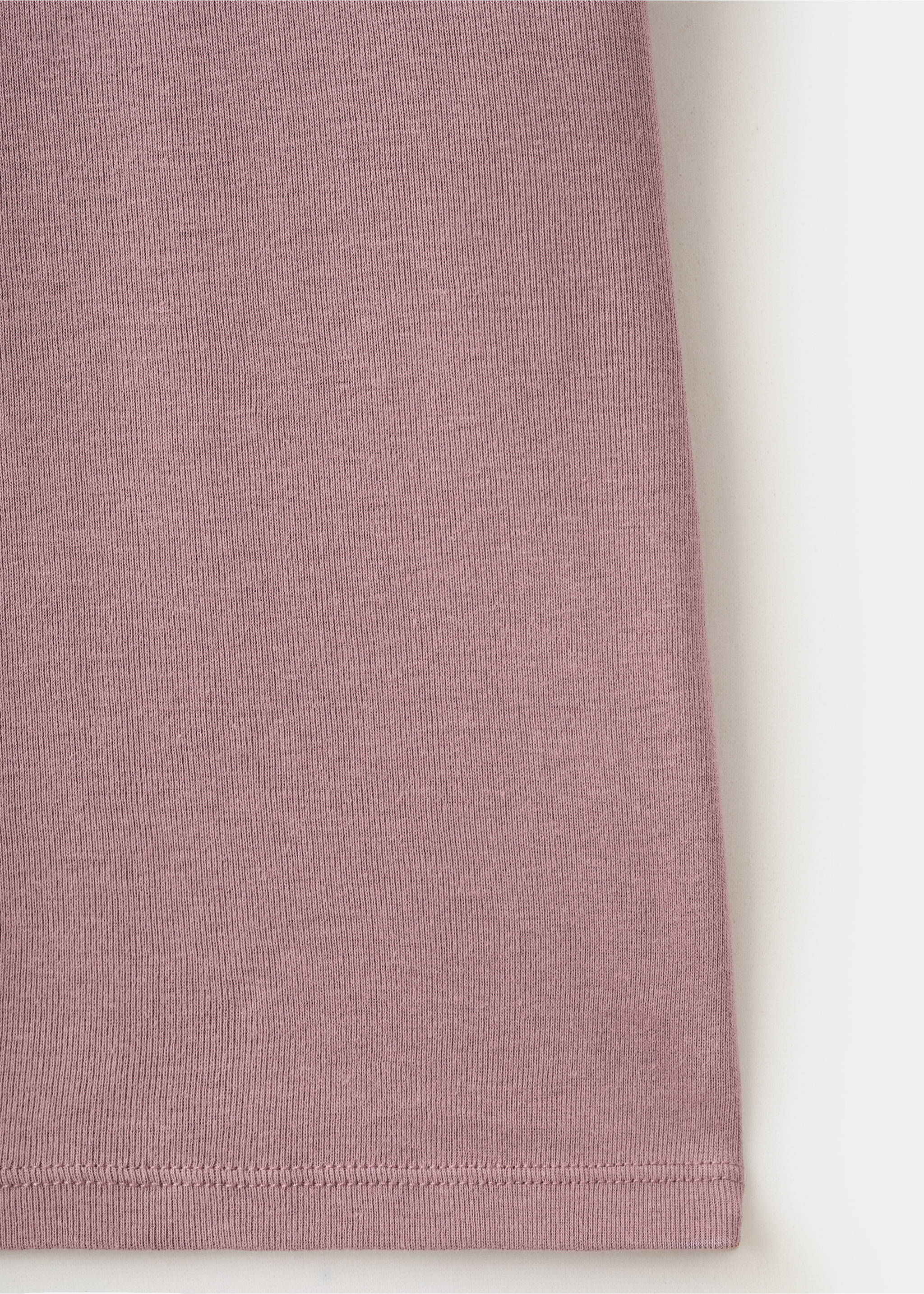 Short-sleeved fitted t-shirt - Details of the article 0, Light/Pastel Purple. Ref: 27035998-00.