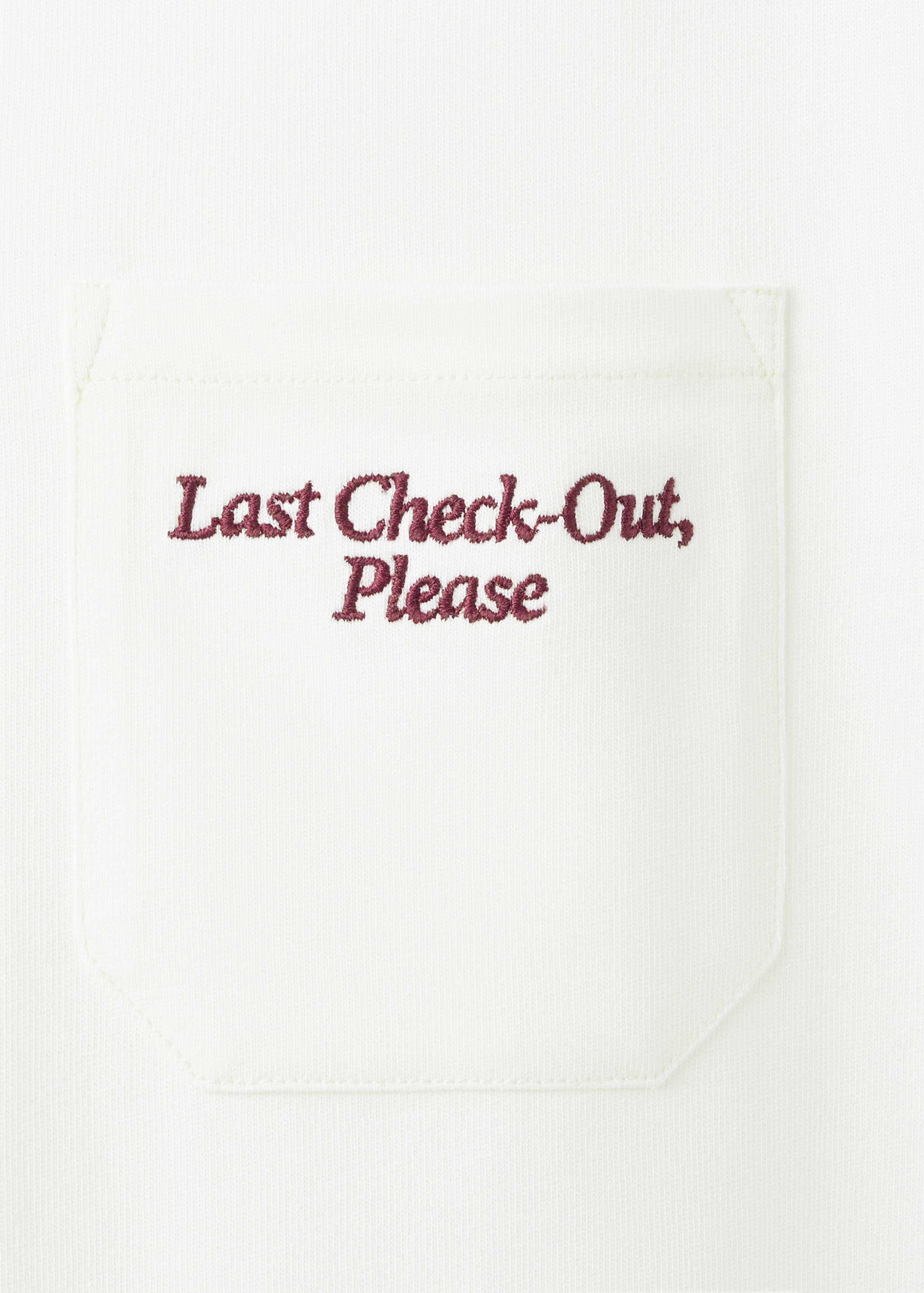 100% cotton T-shirt with embroidered graphic pocket - Details of the article 8