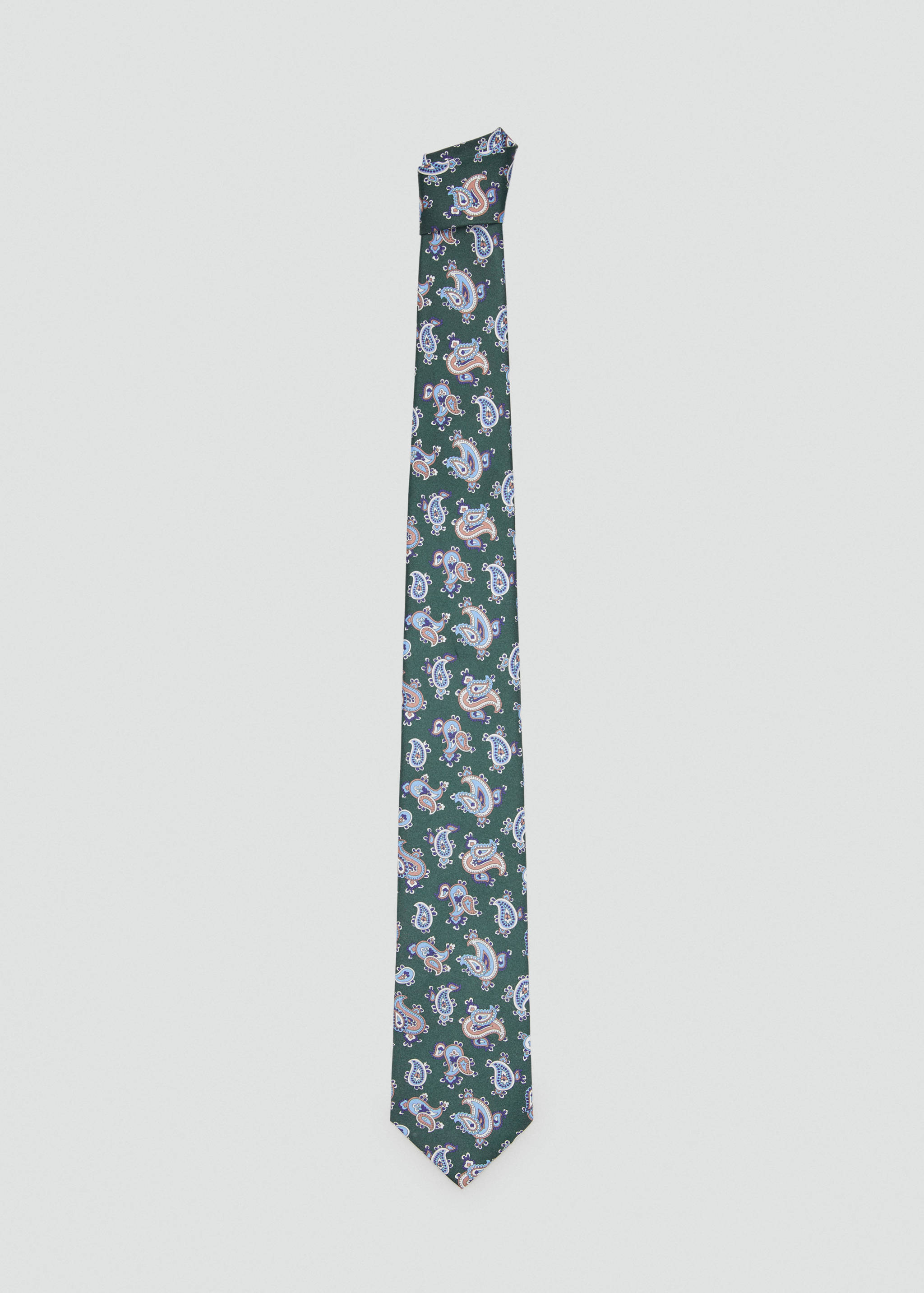 100% silk paisley print tie - Article without model