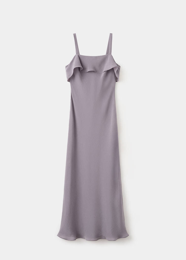 Long ruffled dress — Lilac