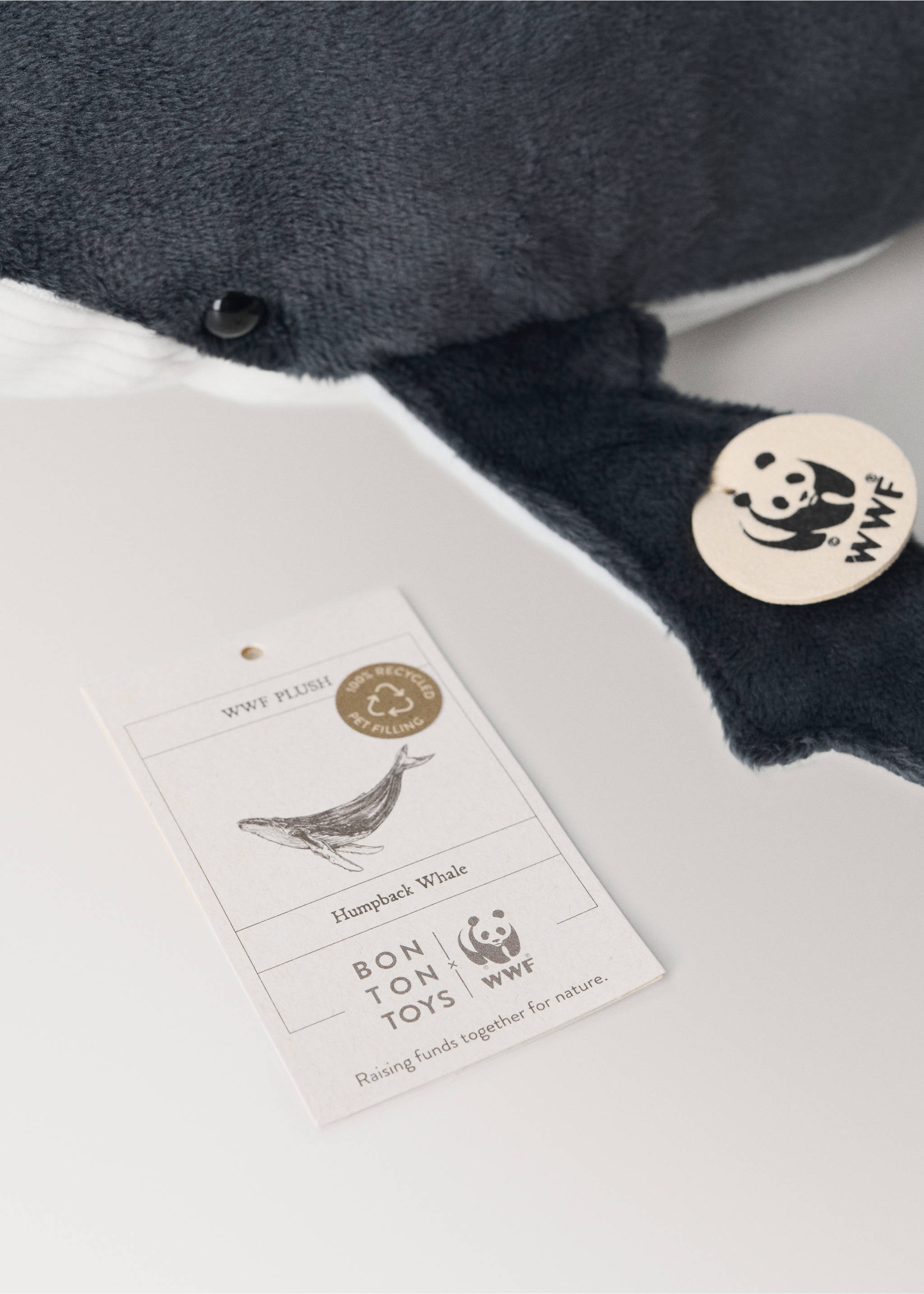 Whale plush - WWF - Details of the article 2, Blue. Ref: 27036006-00.