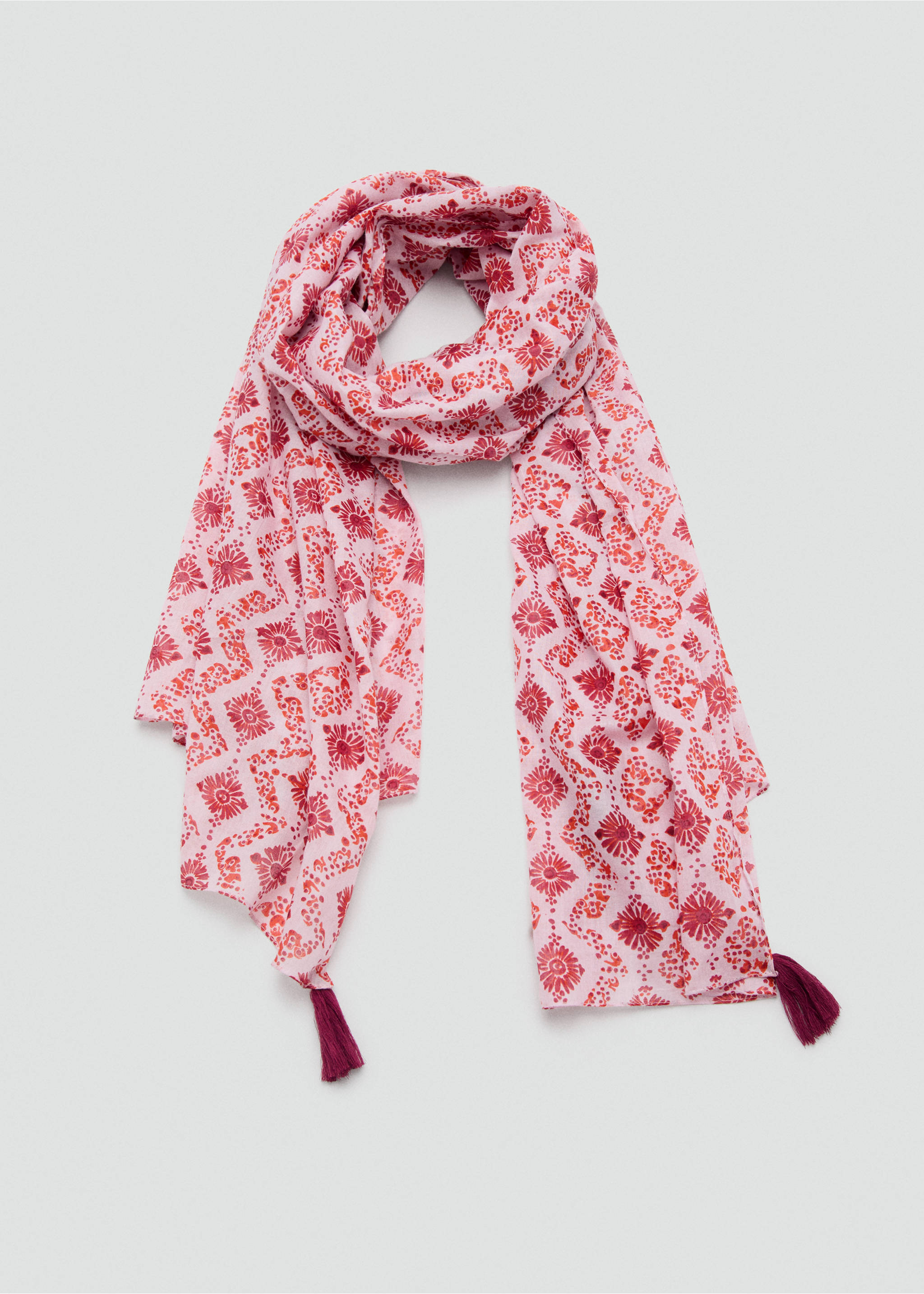 Printed pareo - Details of the article 1, Pink. Ref: 27036338-00.