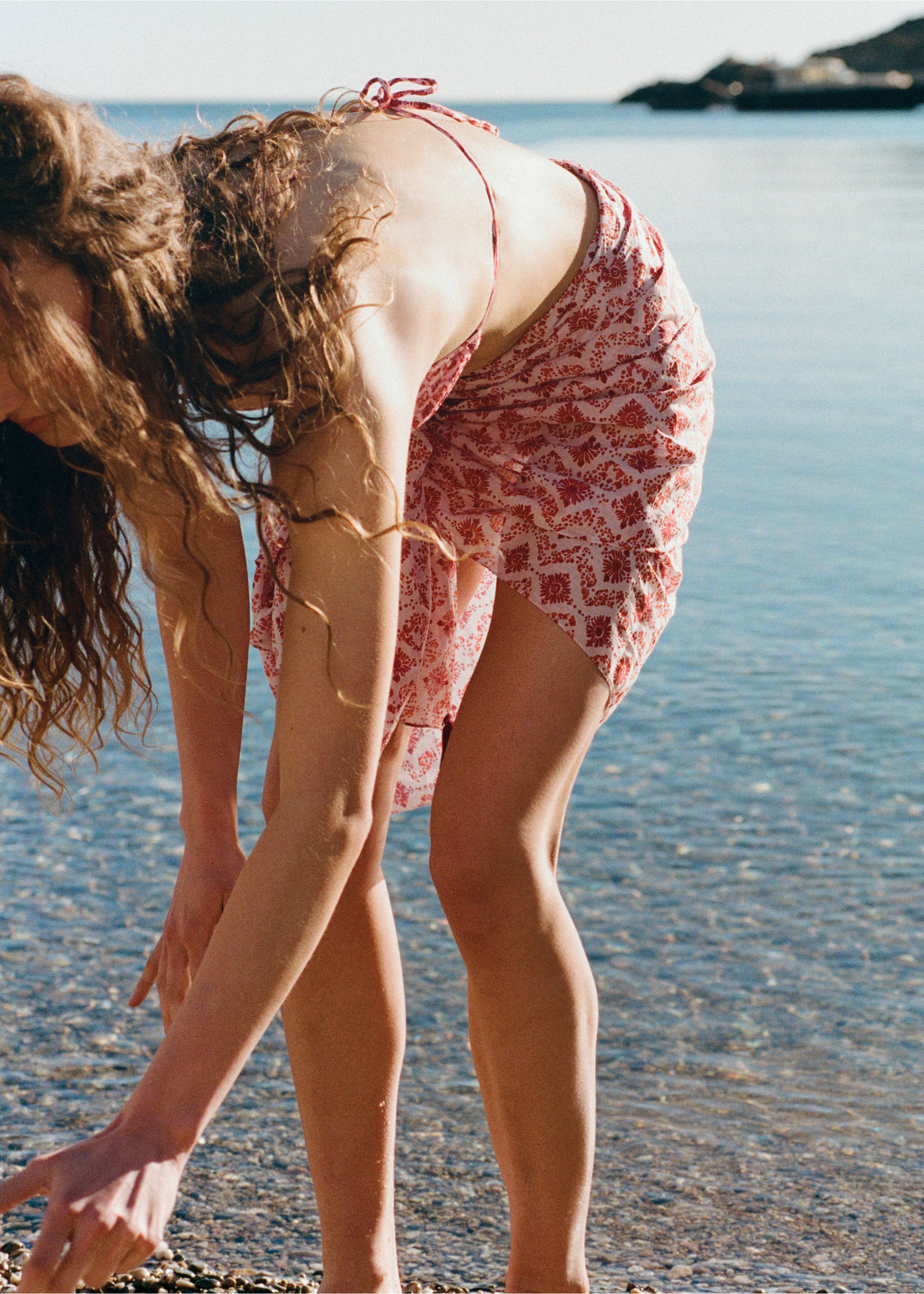 Printed pareo - Details of the article 5, Pink. Ref: 27036338-00.