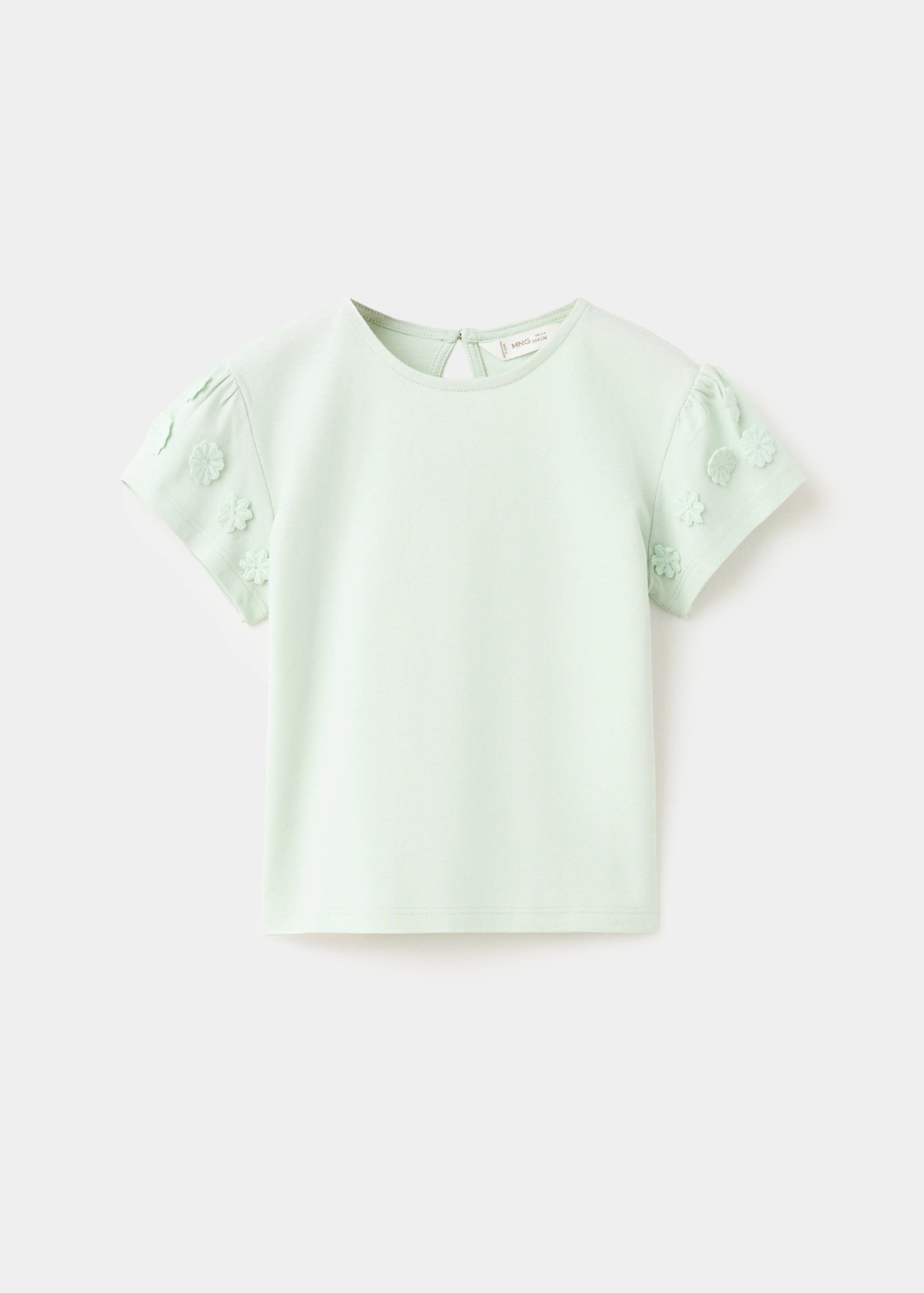 Camiseta algodón detalle flores - Artículo sin modelo