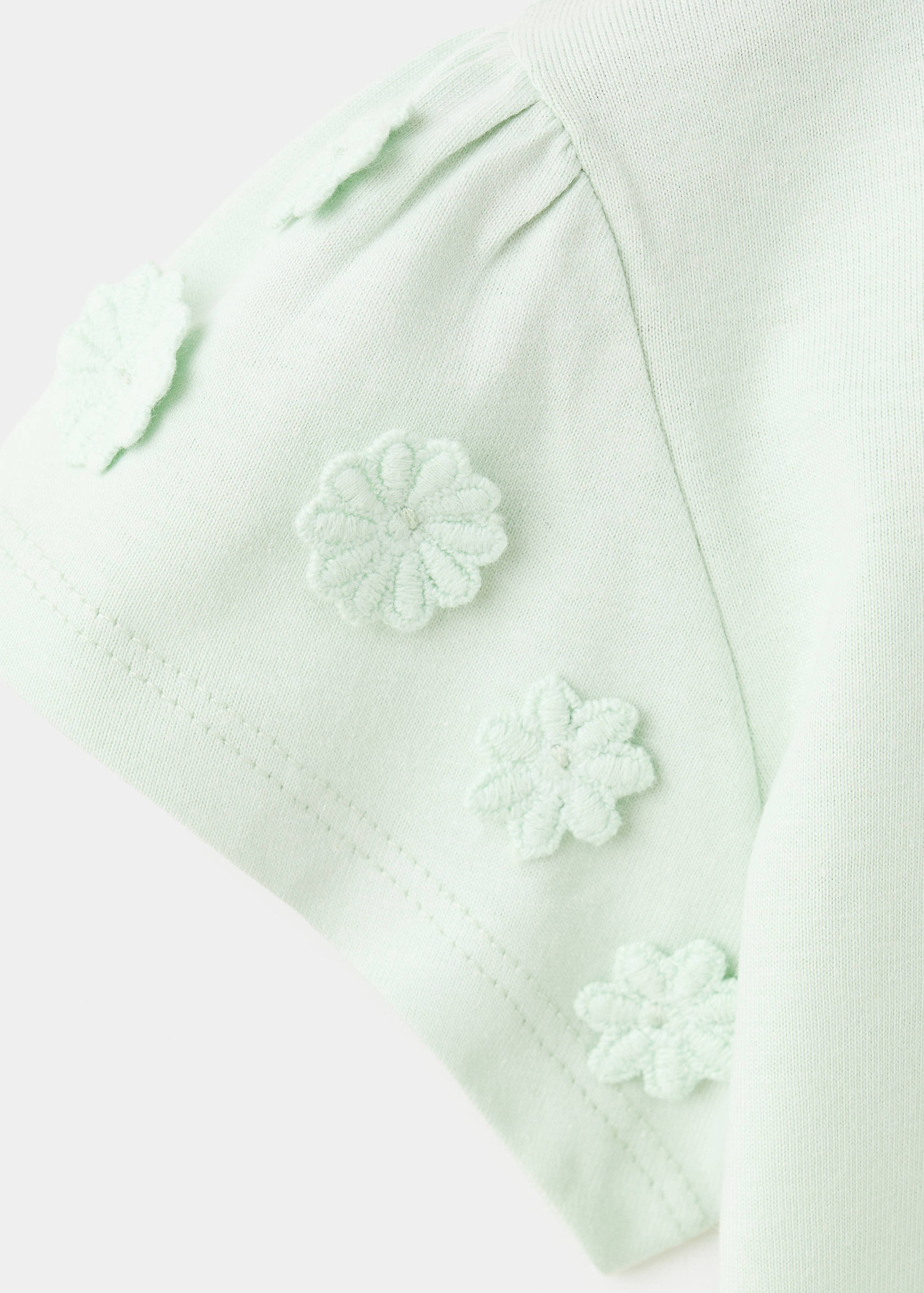 Camiseta algodón detalle flores - Detalle del artículo 8